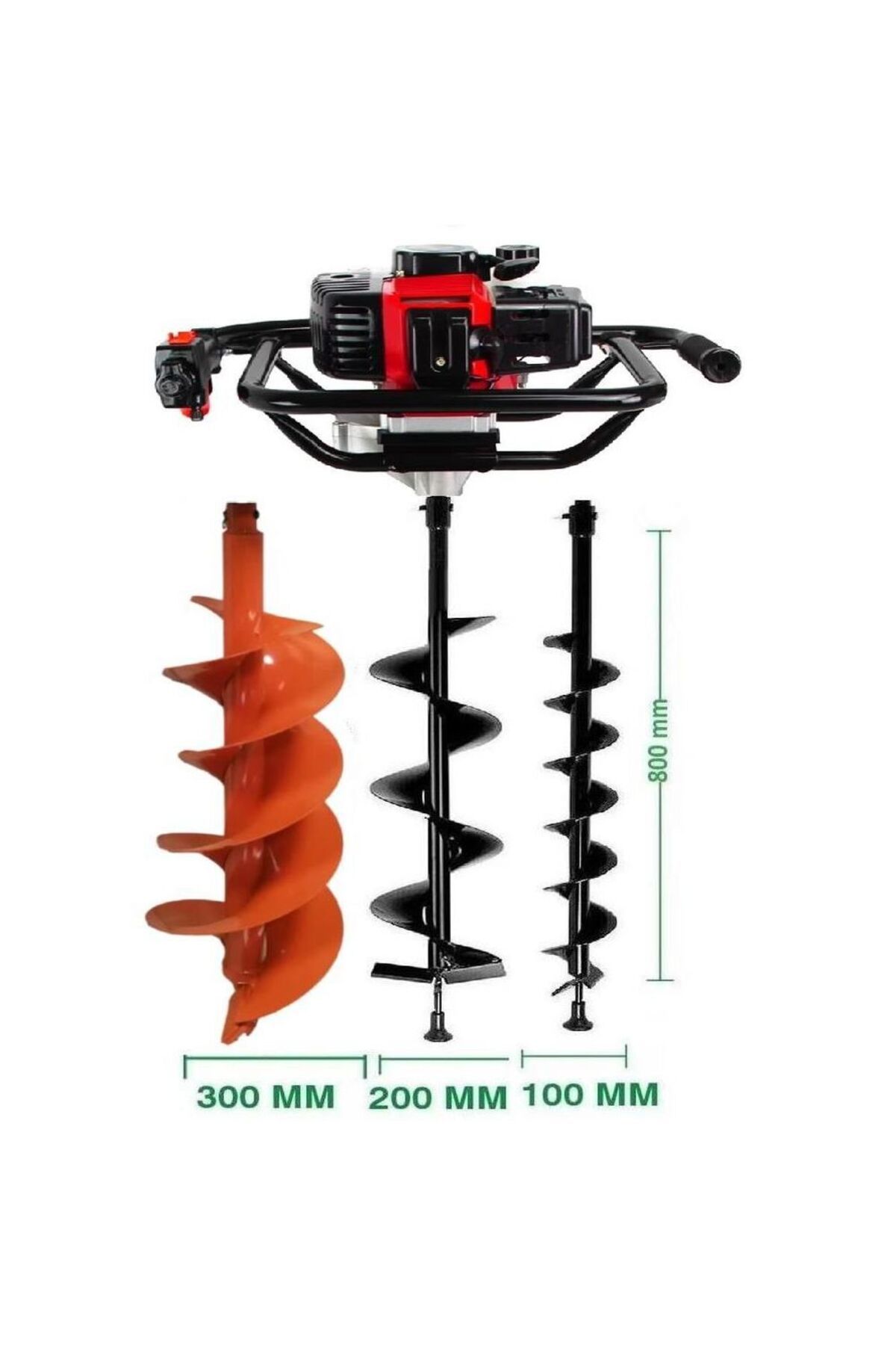 GARDENPRO Tkdz-03/52 Toprak Burgu Makinası Set-2