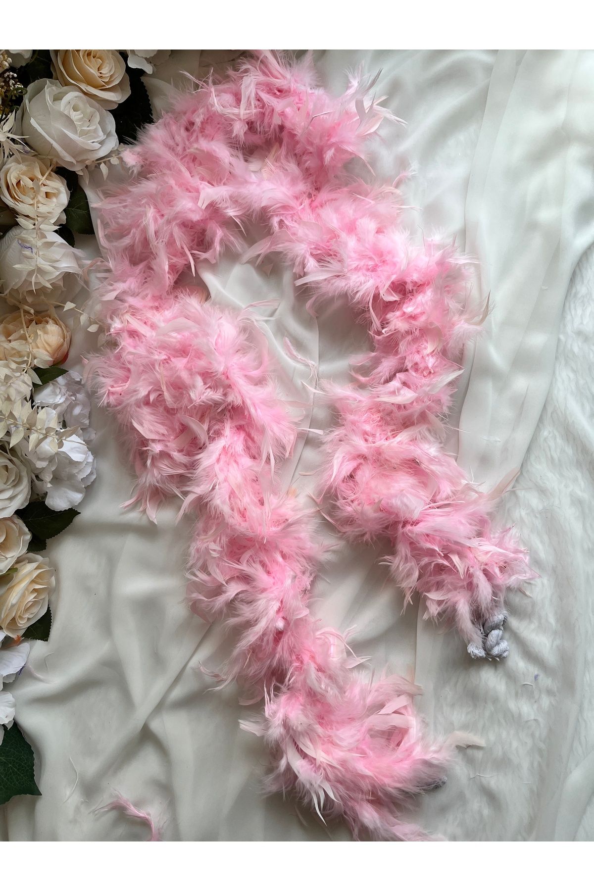 LE FANTASİA Otriş Kaz Tüyü - 2 Yard 60 gr - Şeker Pembe