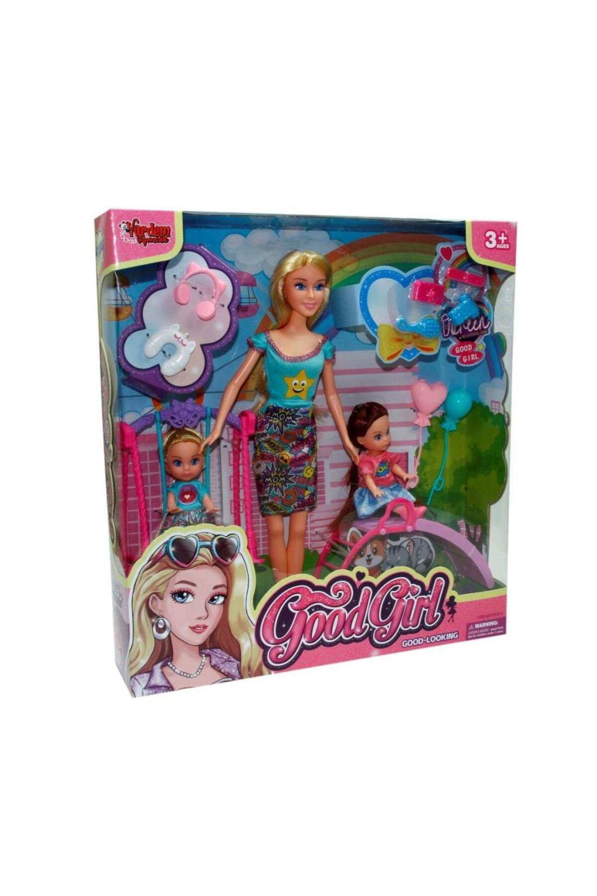 DENİZBİLİŞİM Wg-66749 Kutulu 29 Cm 2 Çocuklu Parkta Bebek - Vardem Oyuncak