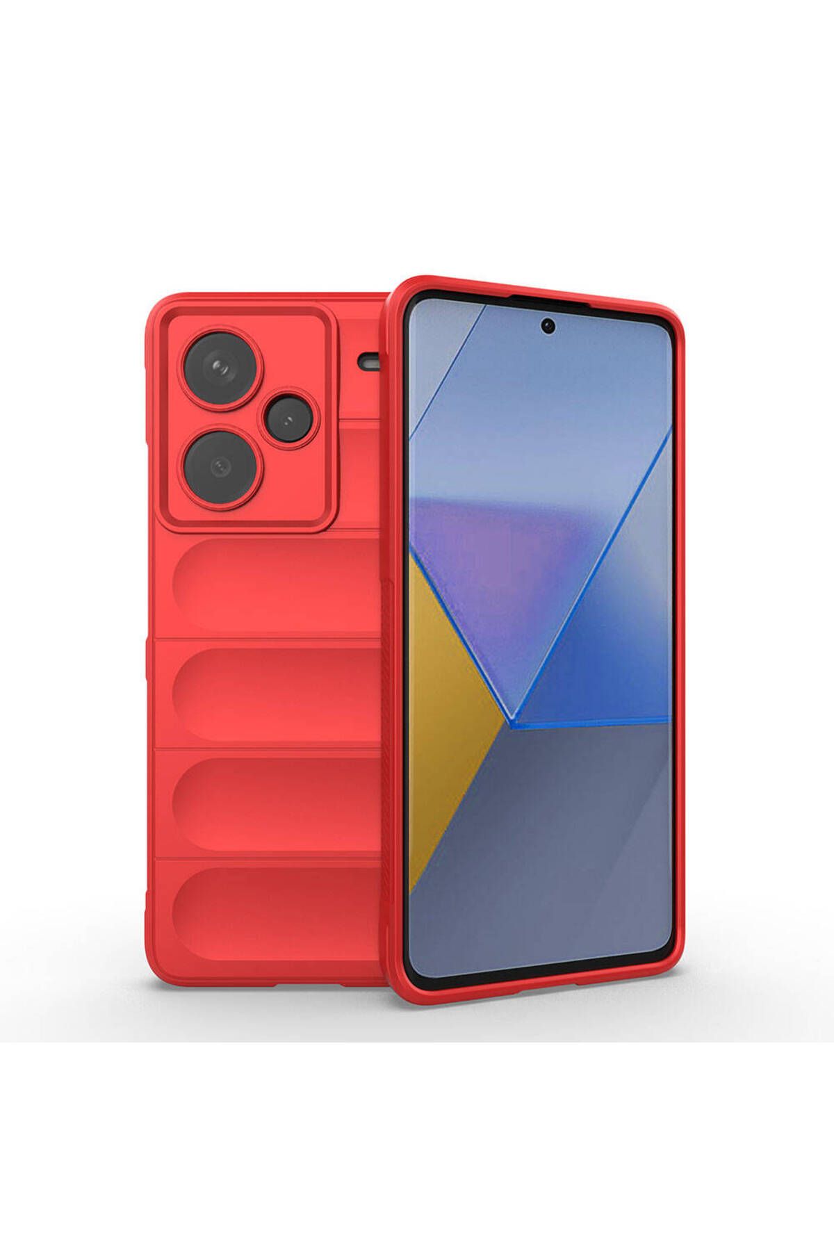 Coverzone Xiaomi Redmi Note 13 Pro Plus İle Uyumlu Kılıf TPU Oyuklu Arka Yüzey Z-Etnik Esnek O-tto Prime