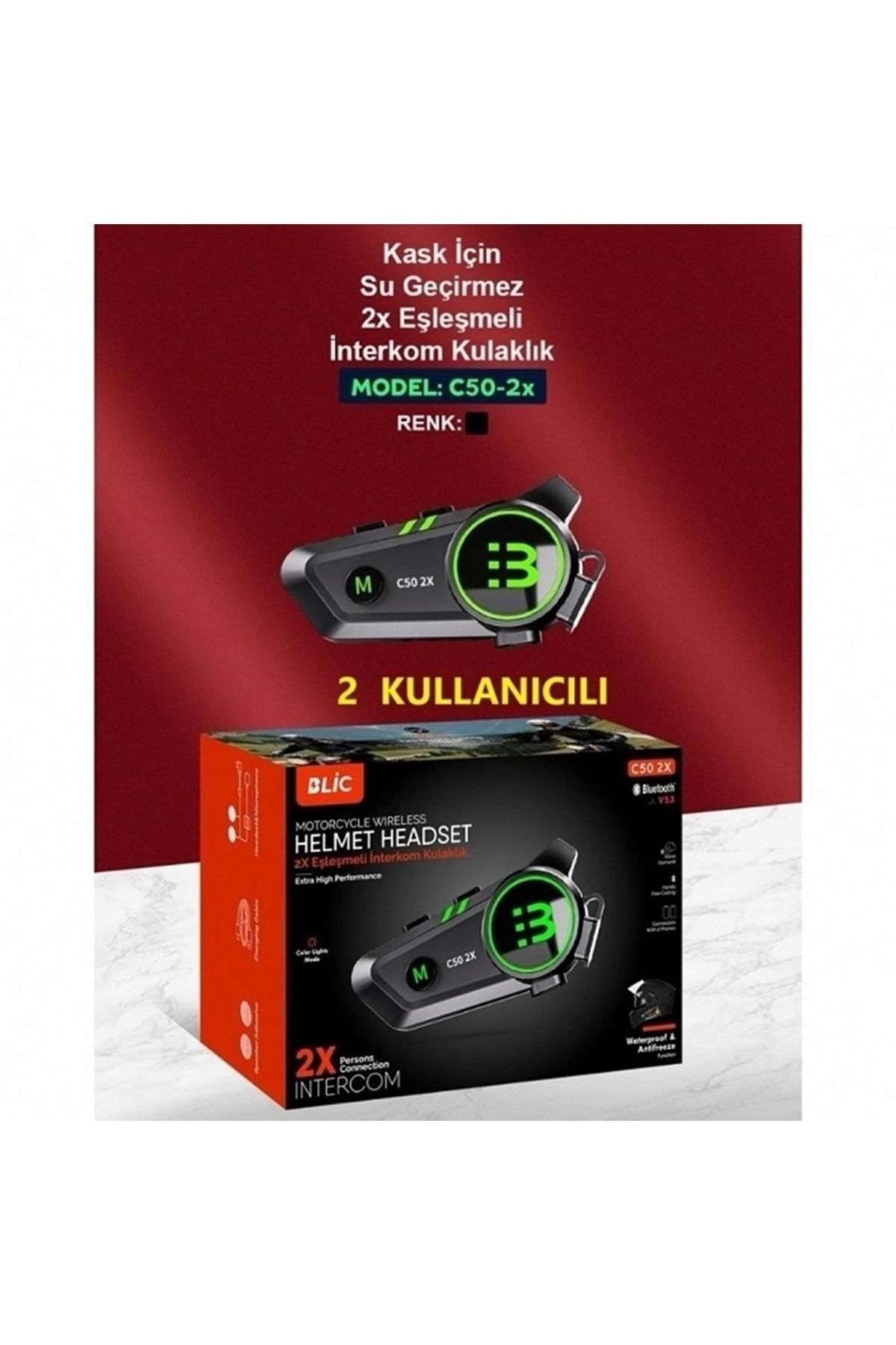 ultramotor C50-2X 2 Hat İntercom