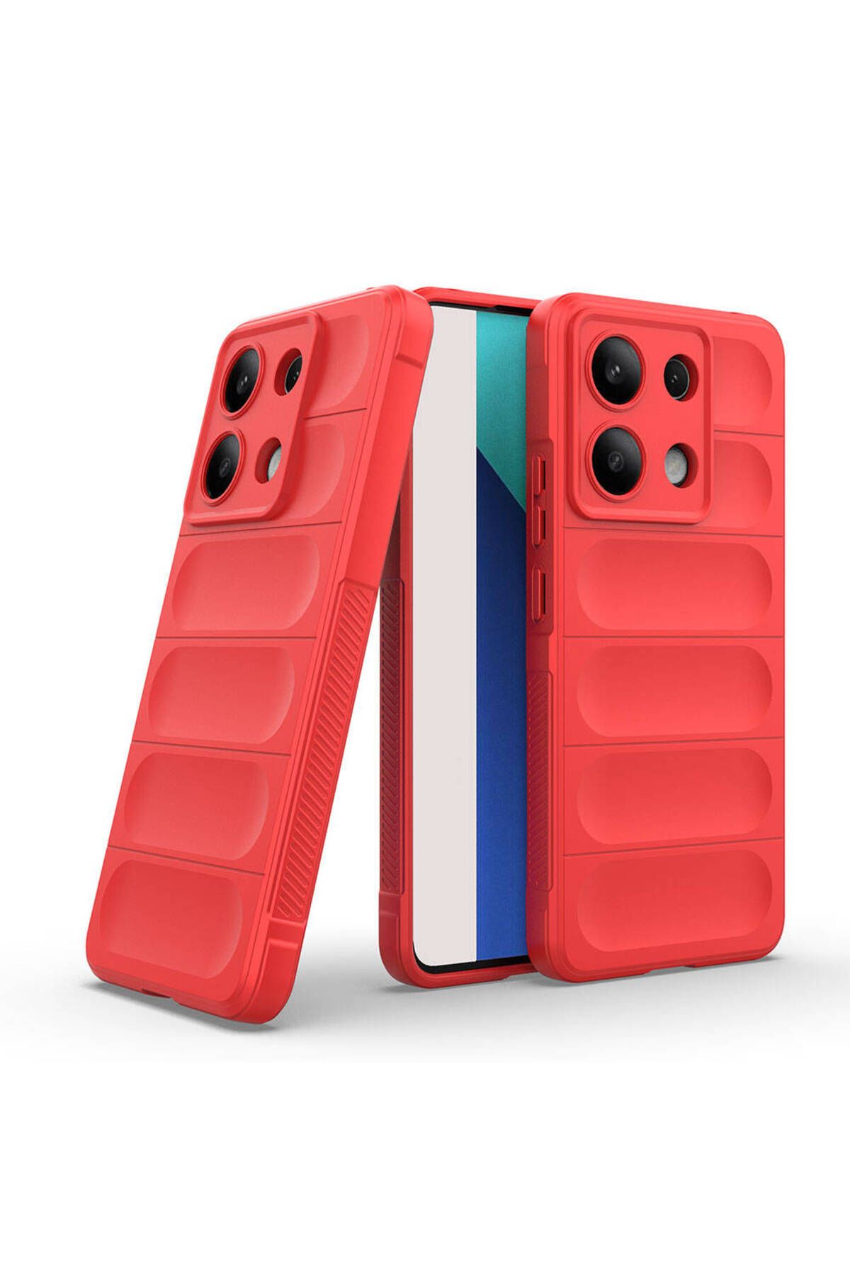 Coverzone Xiaomi Redmi Note 13 4G İle Uyumlu Kılıf TPU Oyuklu Arka Yüzey Z-Etnik Esnek O-tto Prime