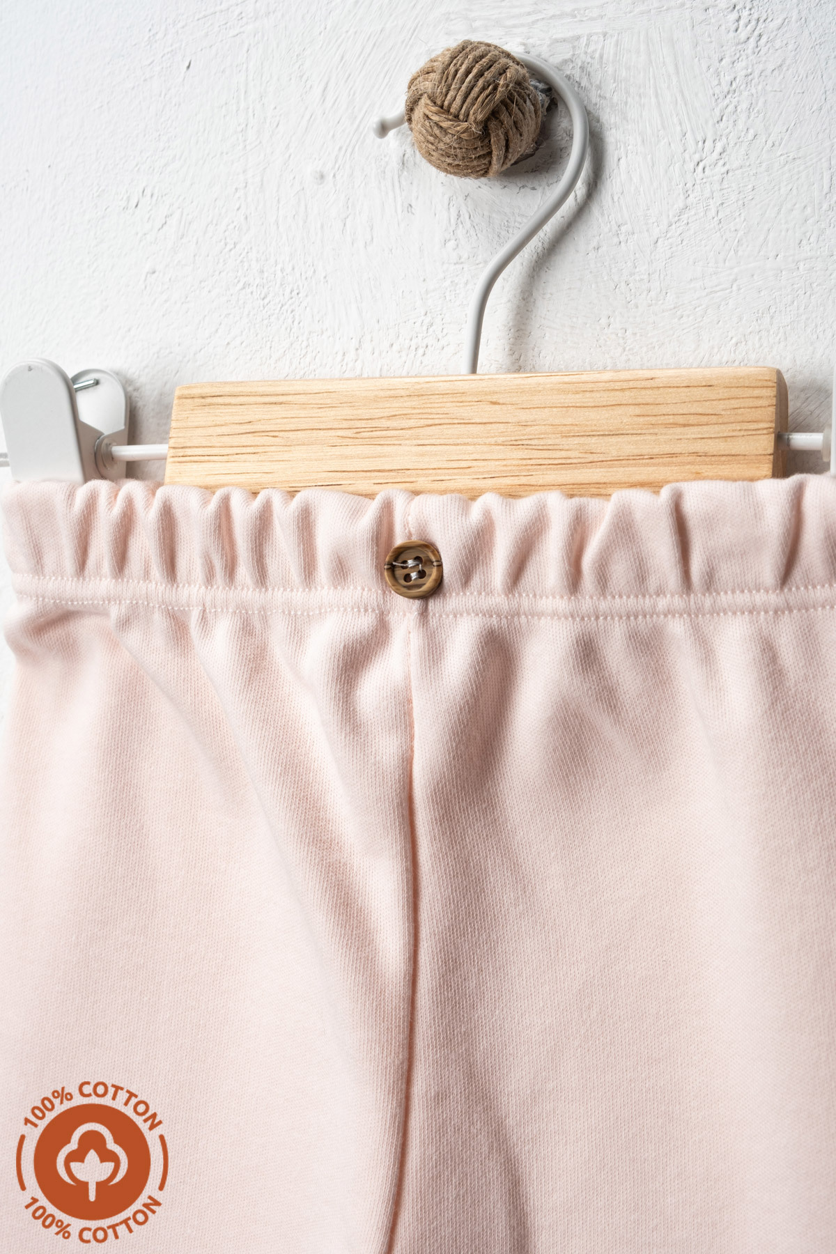 Miniel Unisex Bebek Düğme Detaylı Tayt Model %100 Organik Pamuklu Penye Bebek Pantolon Tek Alt 3Lü Set fotoğrafı 5 (önizleme)