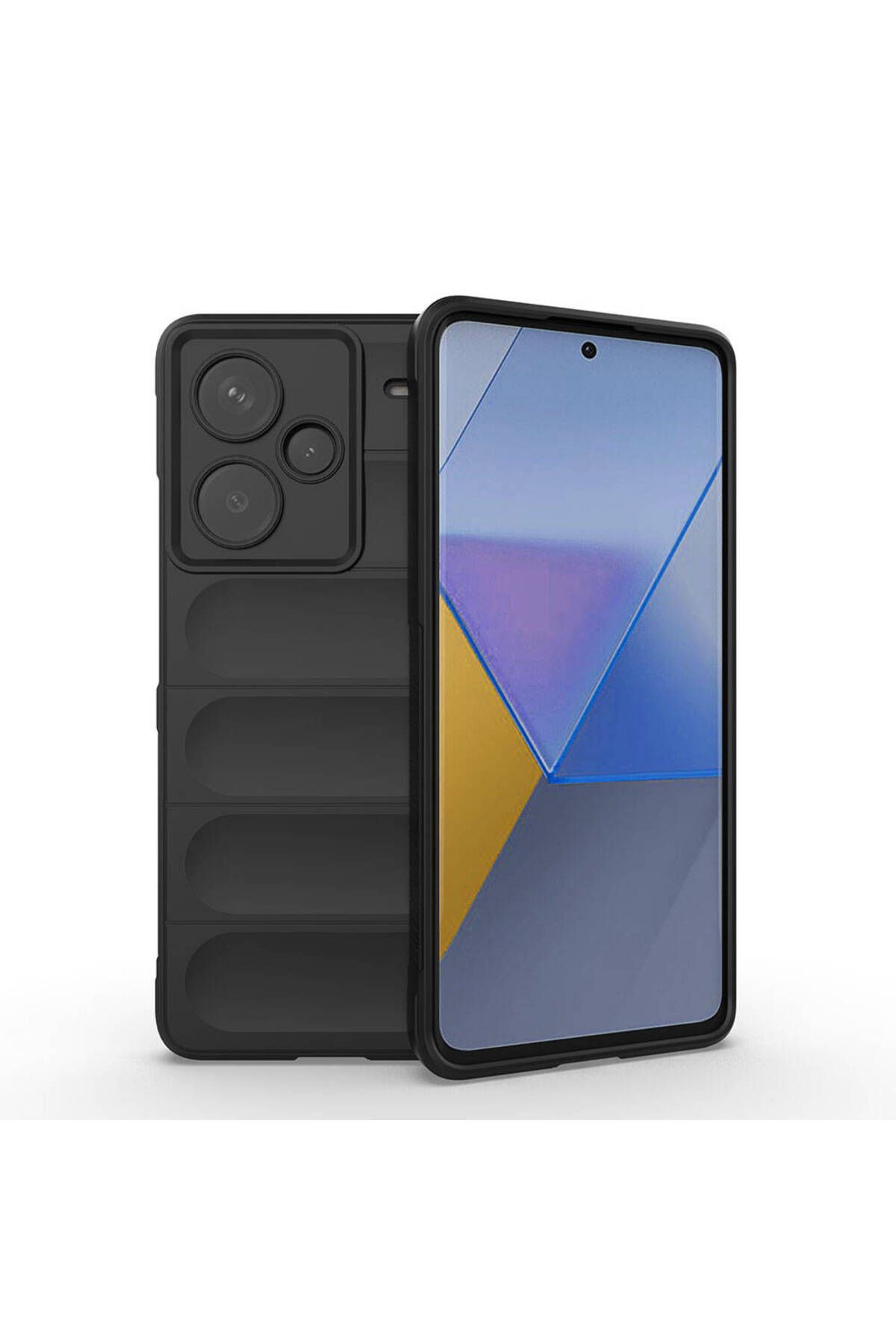 Coverzone Xiaomi Redmi Note 13 Pro Plus İle Uyumlu Kılıf TPU Oyuklu Arka Yüzey Z-Etnik Esnek O-tto Prime