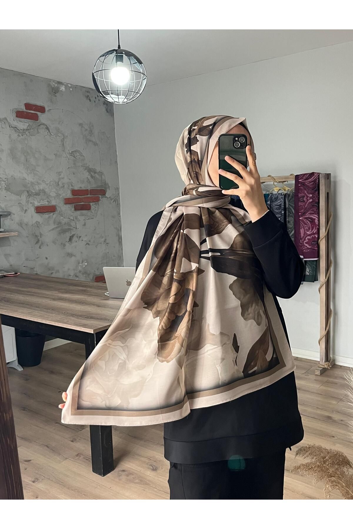 Merwiss Lotus Desen Soft Bej Şal