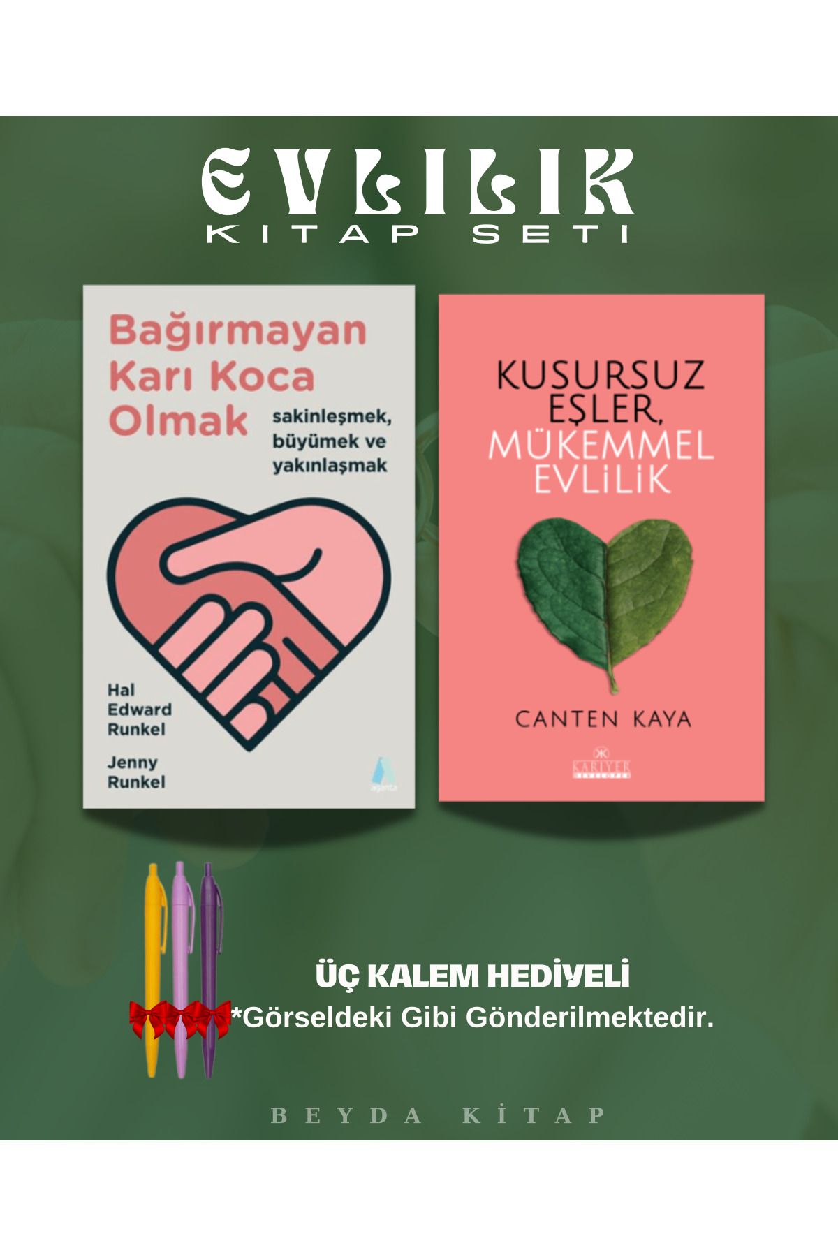 Aganta Yayınları Bağırmayan Karı Koca Olmak - Kusursuz Eşler Mükemmel Evlilik - Kitap Seti - EVLKADY1