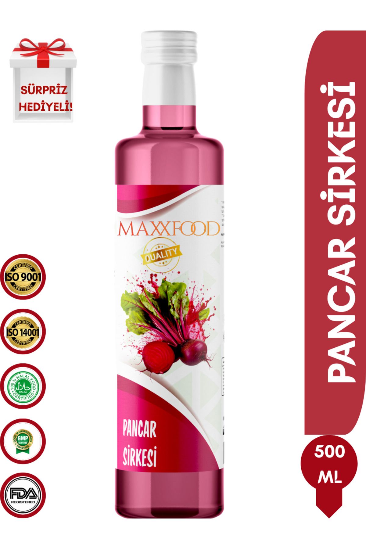 maxxfood PANCAR SİRKESİ (Beetroot vinegar) 500Ml