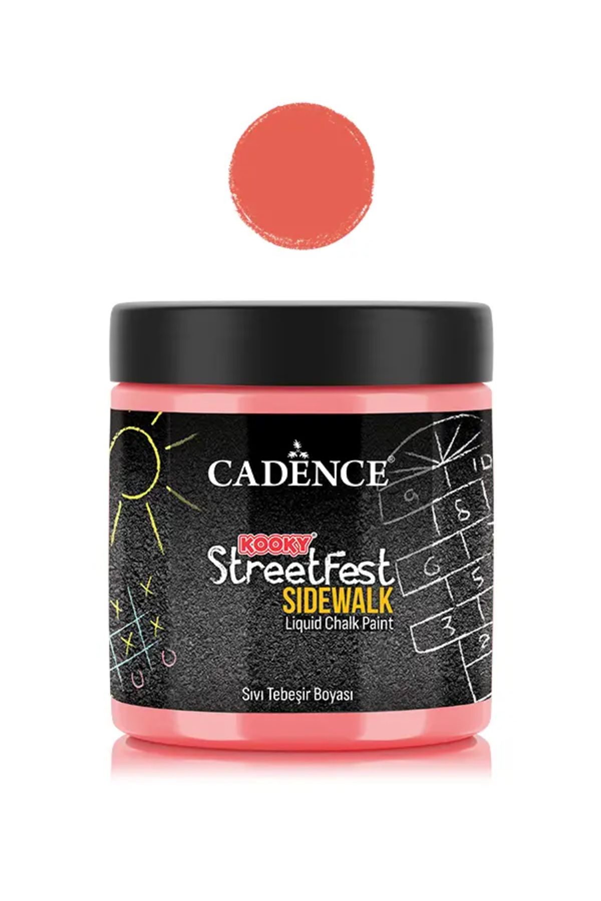 Cadence SF04 Kırmızı Sıvı Tebeşir Boyası 250ML - Cadence Kooky Streetfest