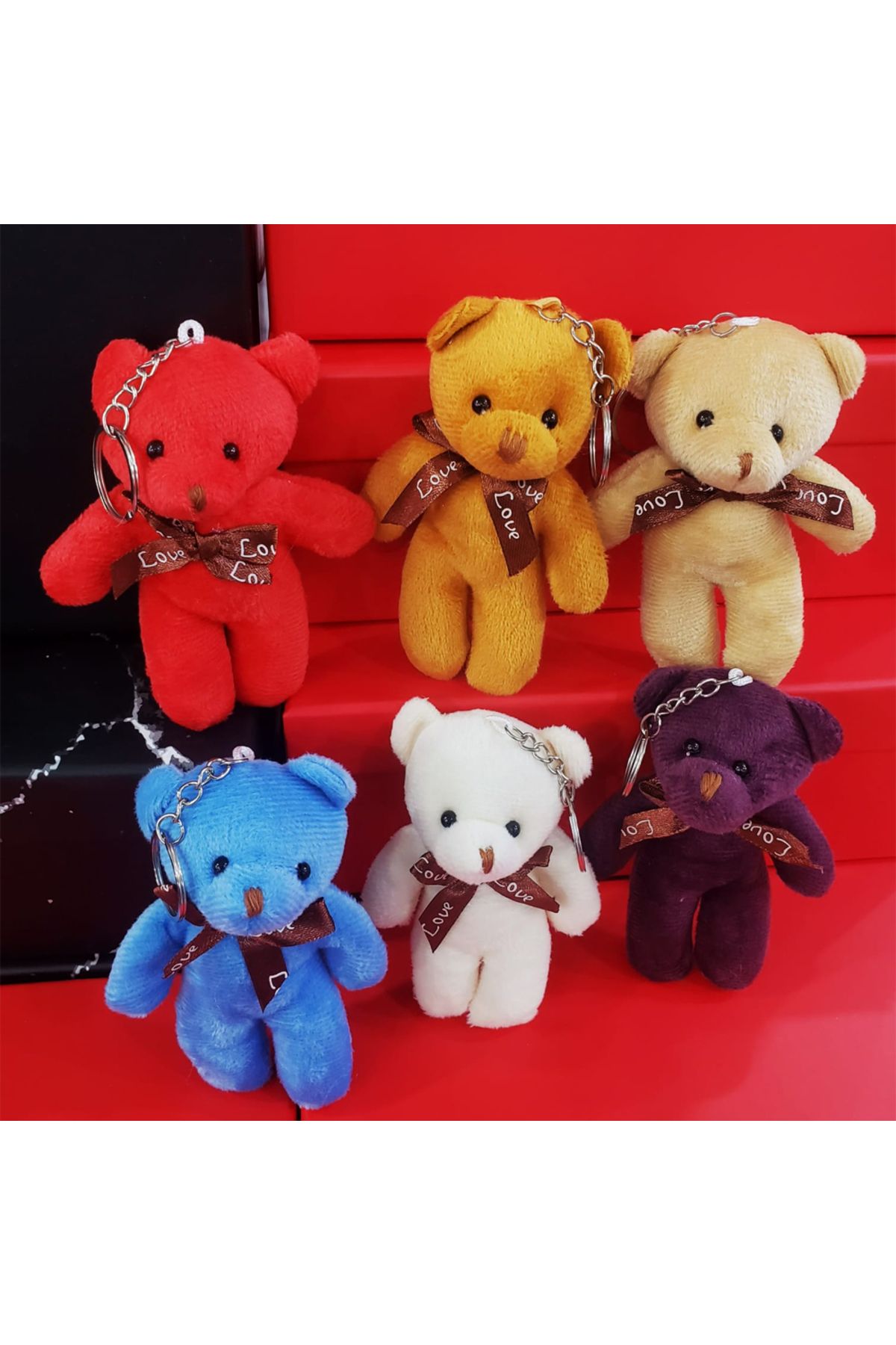 STARSTUFFS by BYA Karışık Renk Ayıcık Anahtarlık