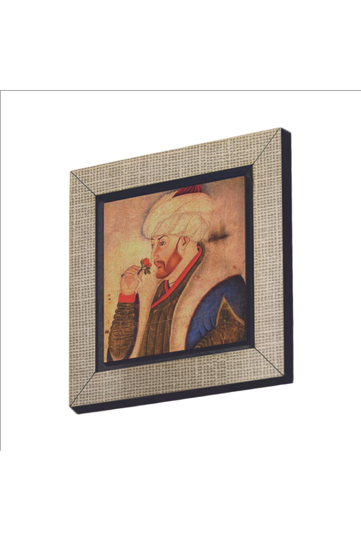 Sadrazam Fatih Sultan Mehmet Baskılı MDF Magnet (7 X 7 KRT-91)