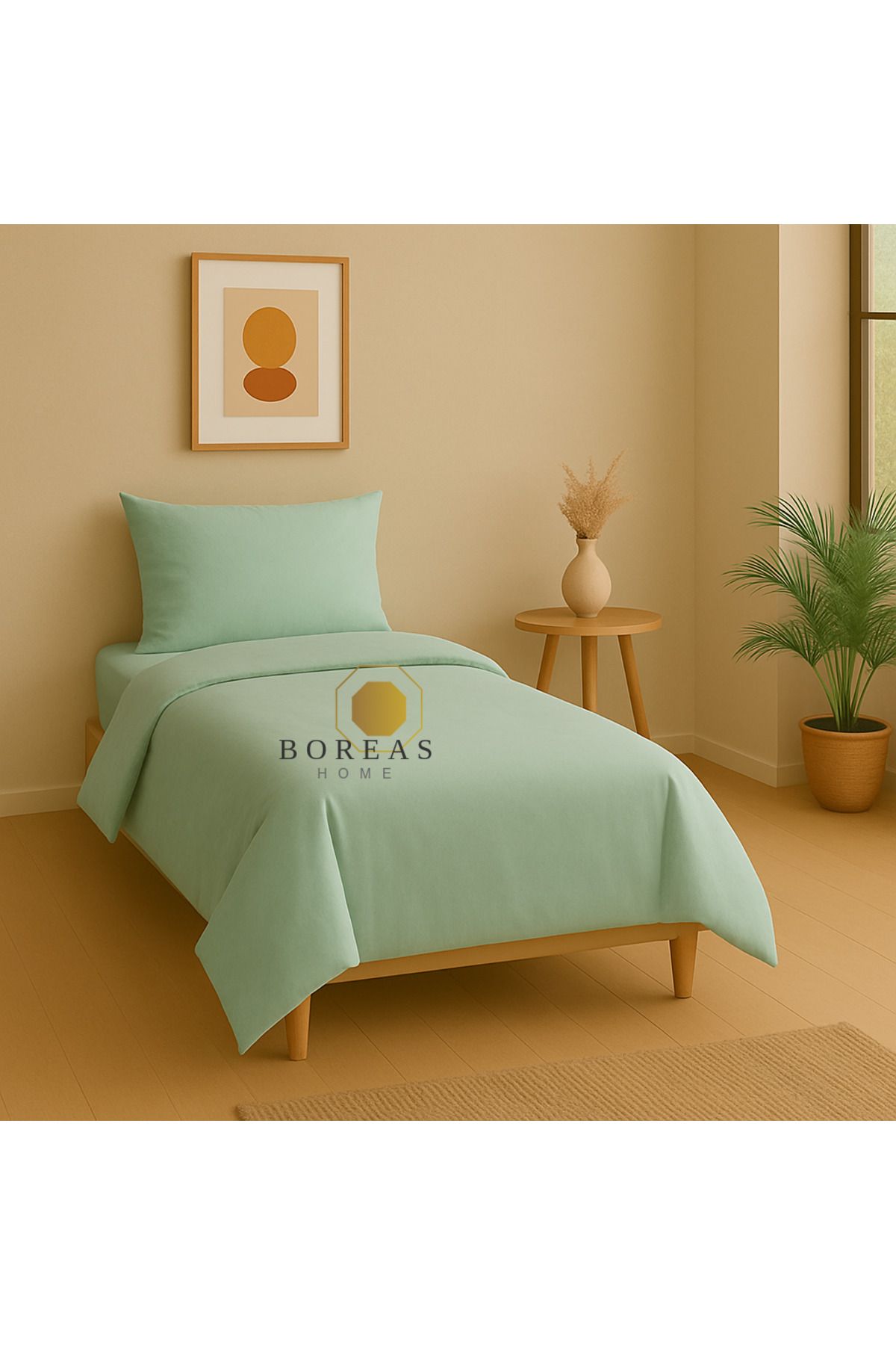 Boreas Home SOFT Lastikli Çarşafı TEK Kişilik Nevresim Takımı