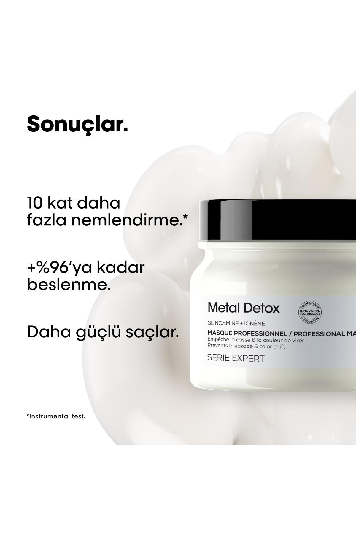 Serie Expert Metal Detox İşlem Görmüş ve Yıpranmış Saçlar İçin Kırılma Karşıtı Koruyucu Maske 150 ml — 3474637257651 — تصویر 3 از 8