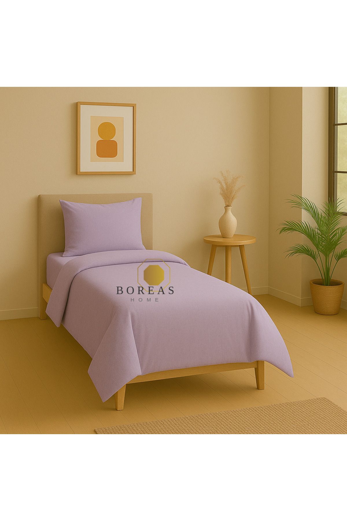 Boreas Home SOFT Lastikli Çarşafı TEK Kişilik Nevresim Takımı