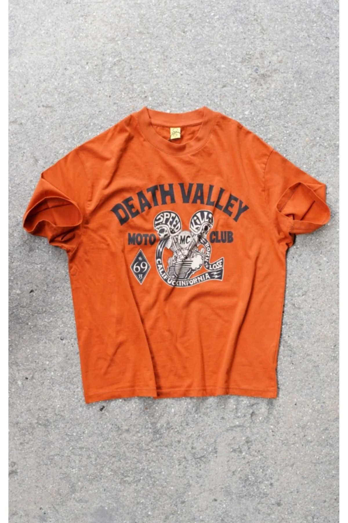 Overdrive Death Valley Oversize Unisex Turuncu Tişört