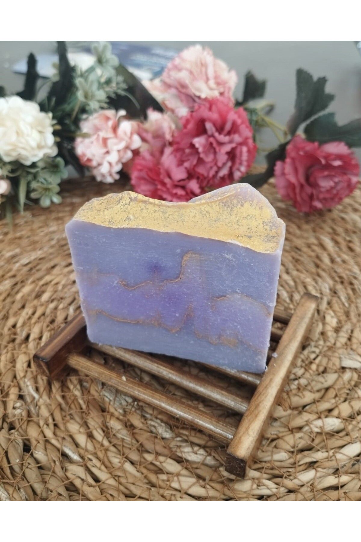 Lavos Handcraft Lavantalı Doğal Sabun ve Sabunluk Seti