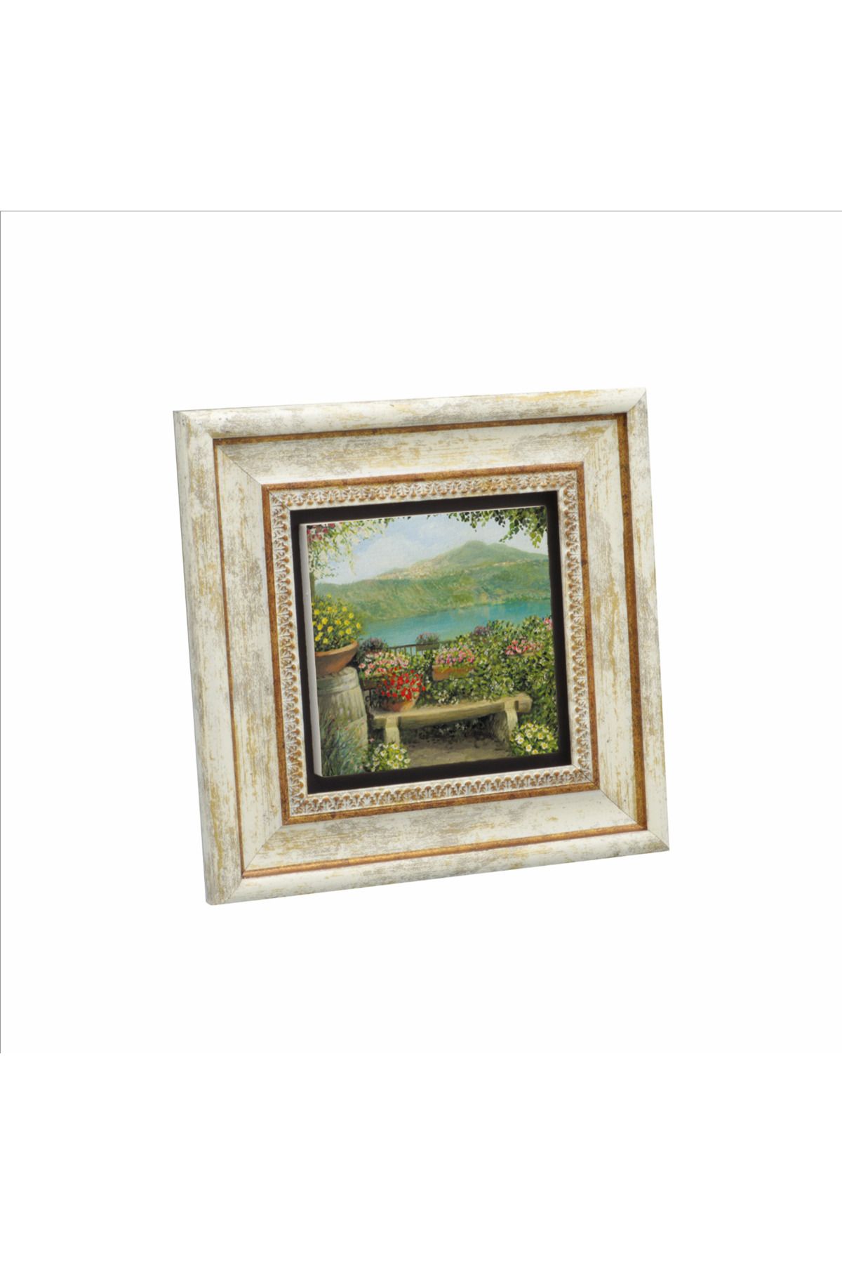 Sadrazam İtalya Görseli Baskılı Doğaltaş Tablo (20 X 20 KRG-55)