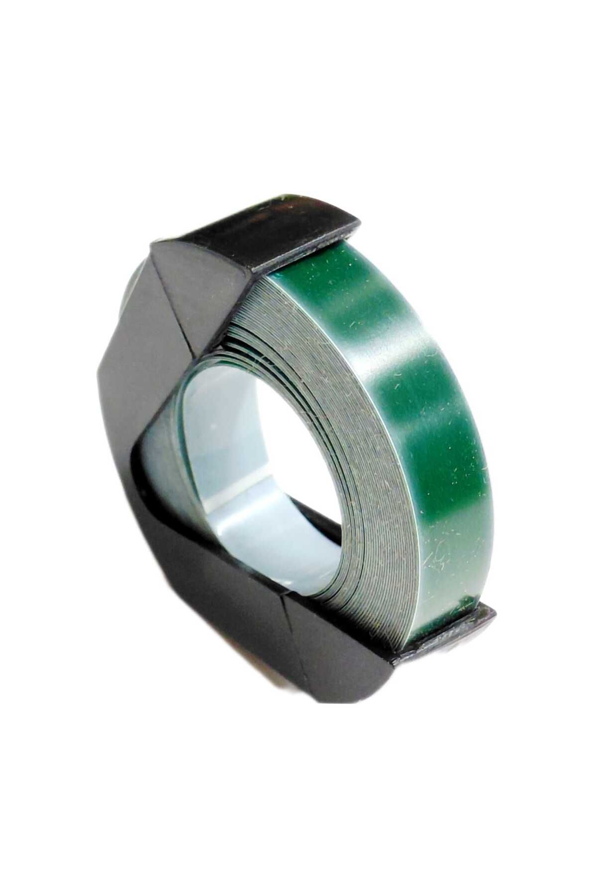 Motex 3D KABARTMA PLASTİK YEDEK ŞERİT 9mm x 3 mt YEŞİL 1ADET