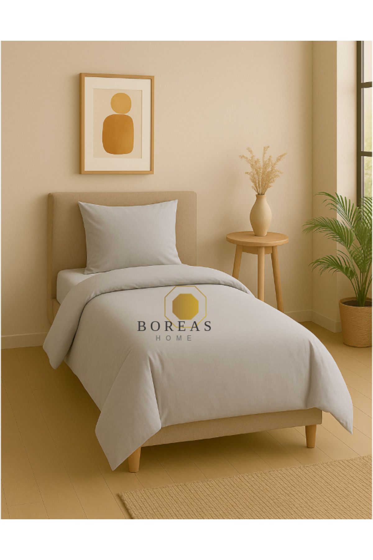 Boreas Home SOFT Lastikli Çarşafı TEK Kişilik Nevresim Takımı