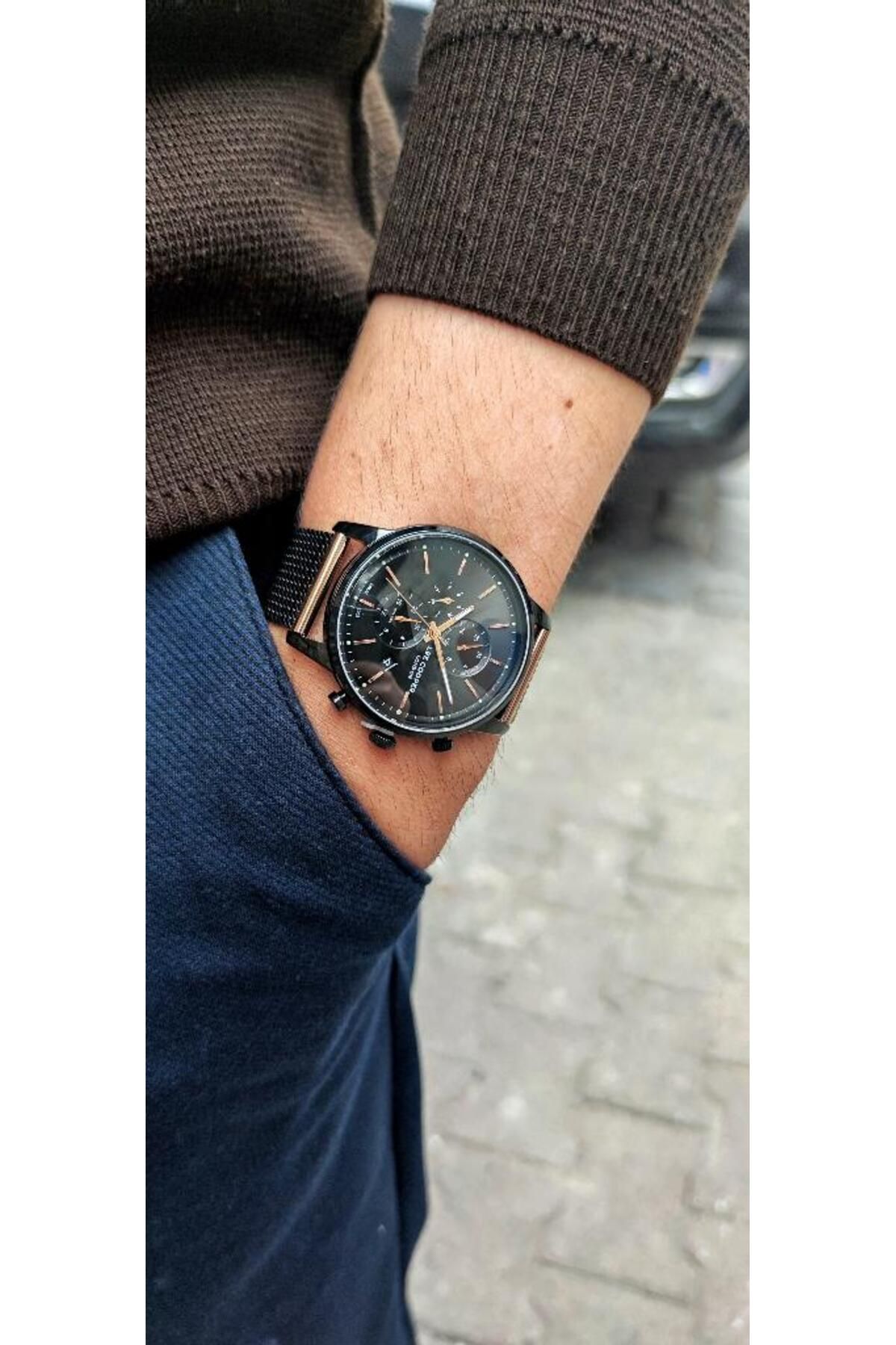 Lee Cooper-Lc07224 Functions Active Calendar Straw Cord Men's Wristwatch 4