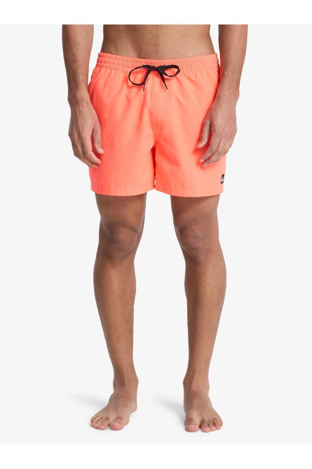 Quiksilver EQYJV04120-MKZ0 Everyday Solid Volley 15 Erkek Şort Mayo Kırmızı