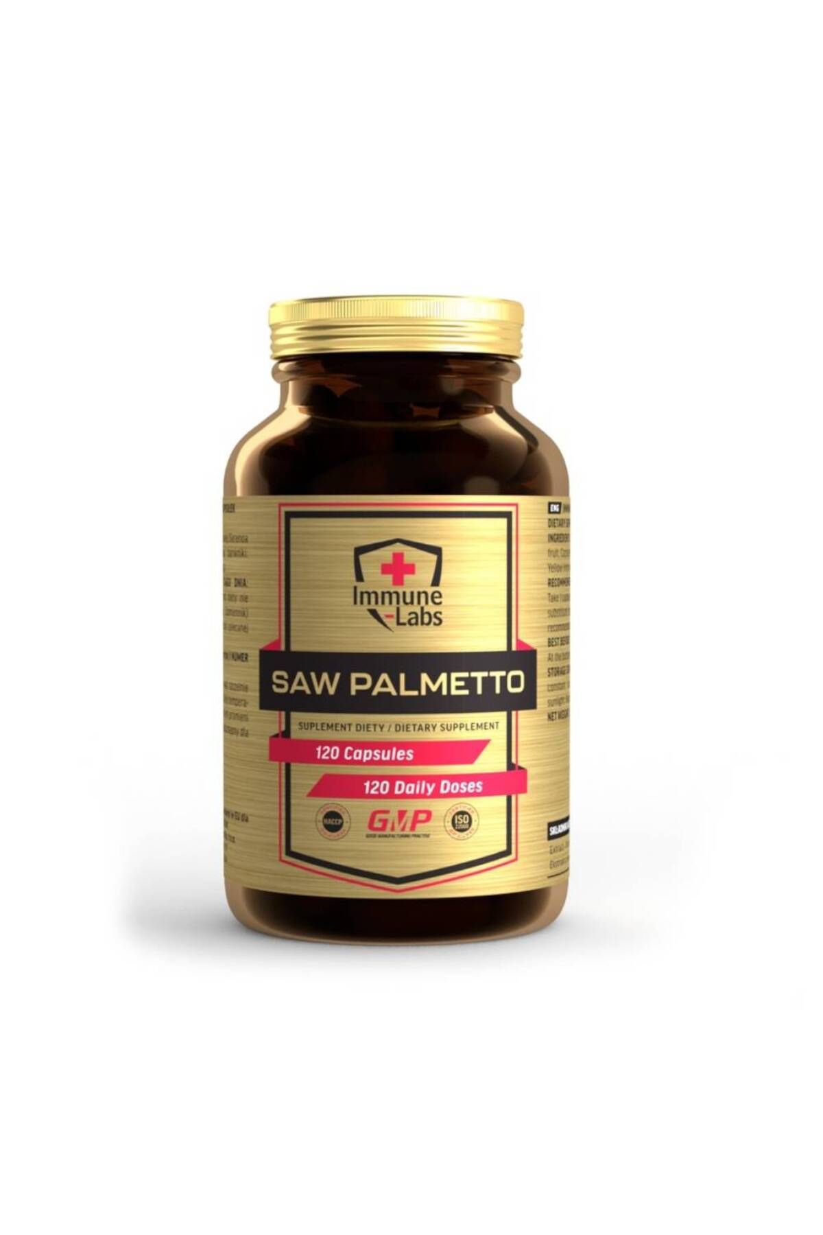 Immune Labs Extract De Saw Palmetto, 120 Capsule, Immune Labs, Supliment Sanatate Barbati - One Size