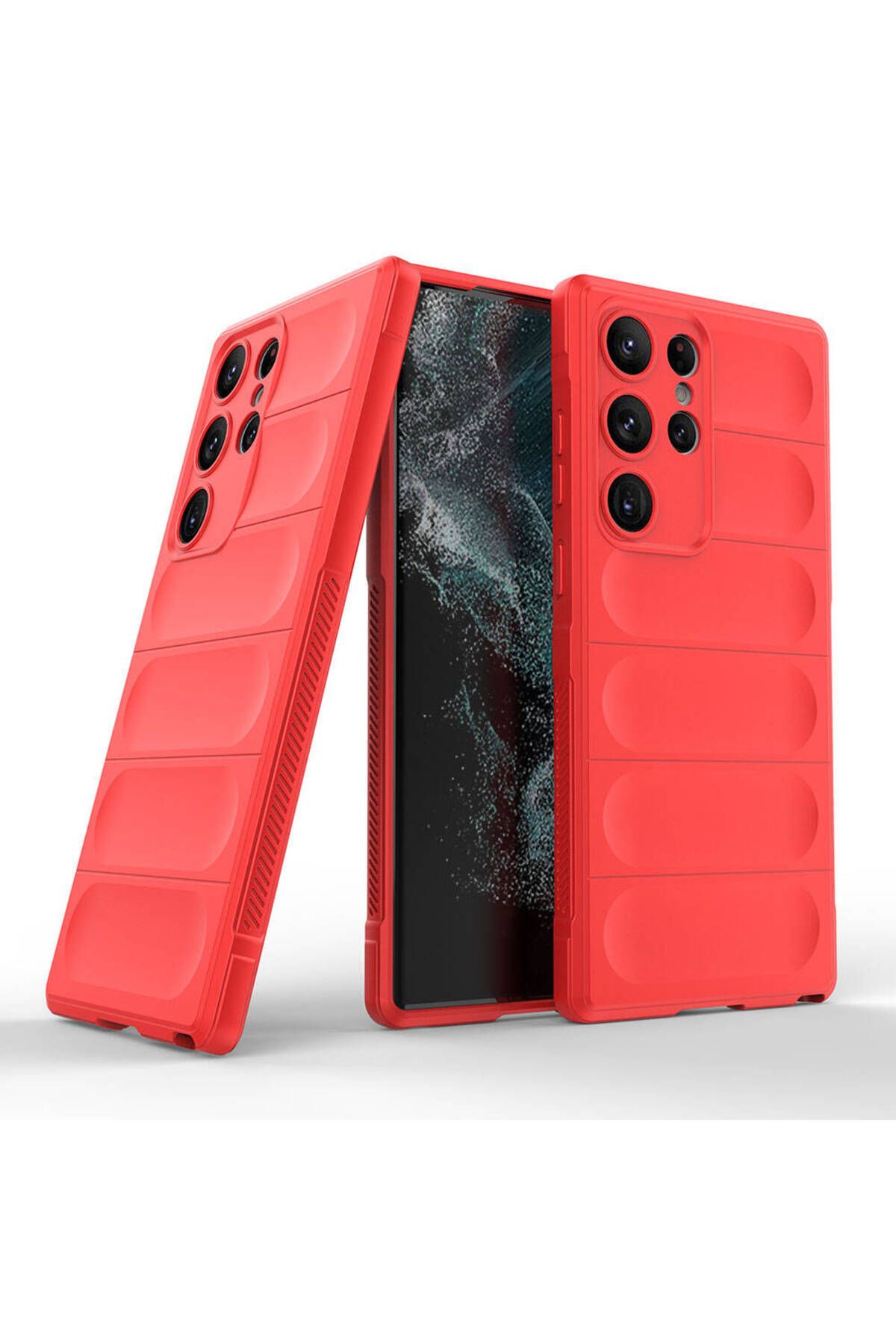Coverzone Galaxy S23 Ultra İle Uyumlu Kılıf TPU Oyuklu Arka Yüzey Z-Etnik Esnek O-tto Prime