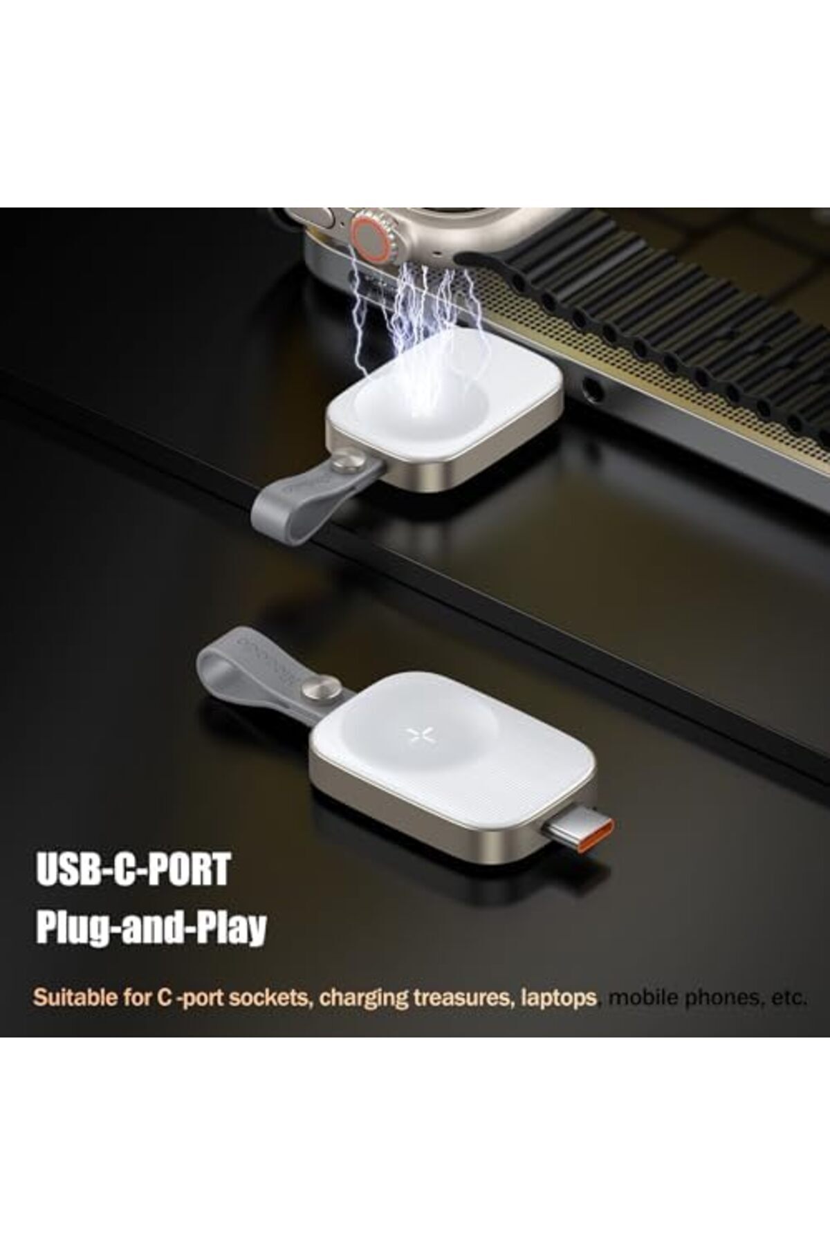 Mcdodo-Portable Apple Watch Charger USB C, Magnetic Wireless Apple Watch Charger Fast Charging for i 4