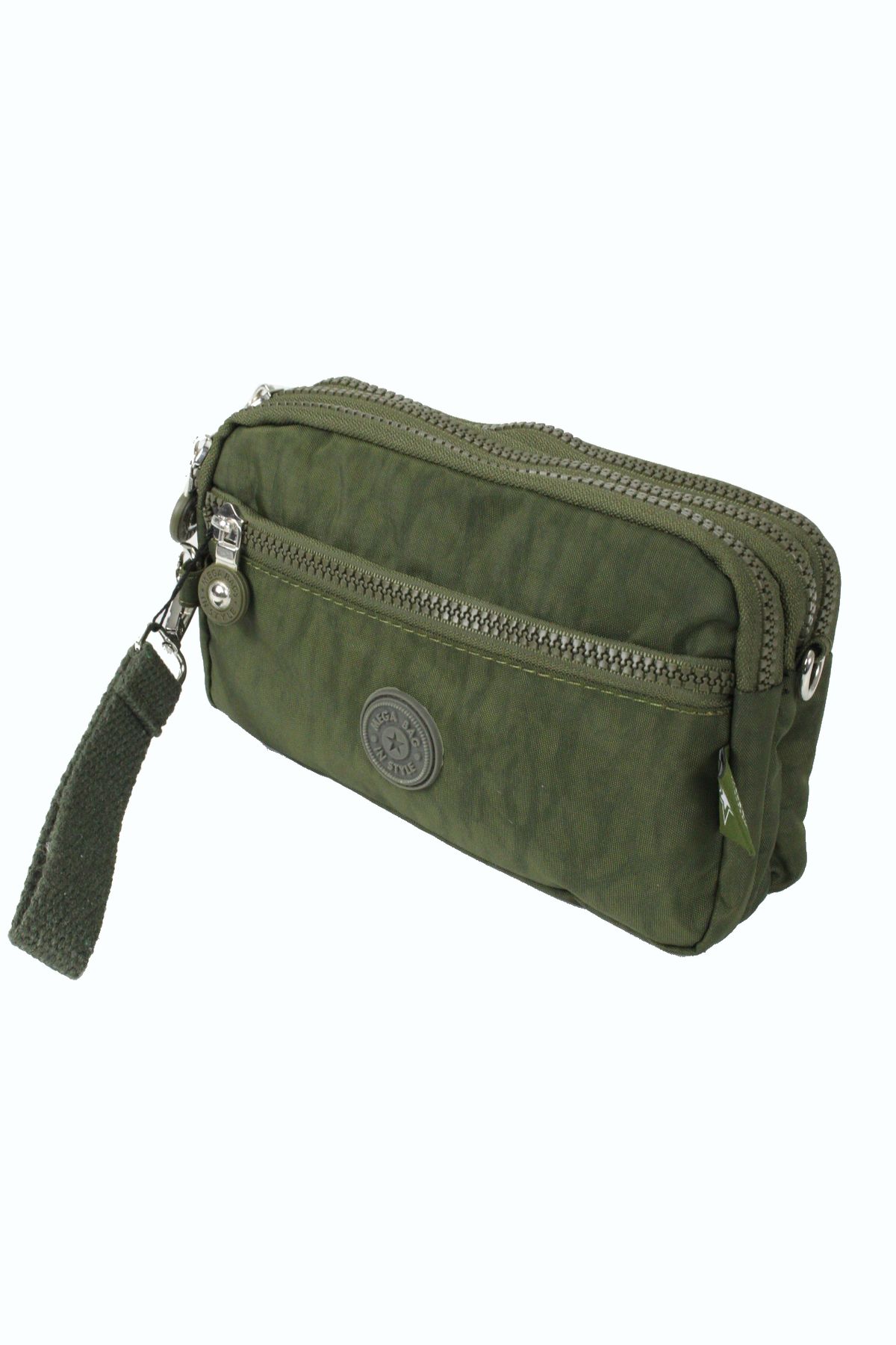 MEGA BAG M 231 Mega Bag Krinkıl Kumaş Unisex El Omuz Çantası, Telefonluk (yatay), Clutch