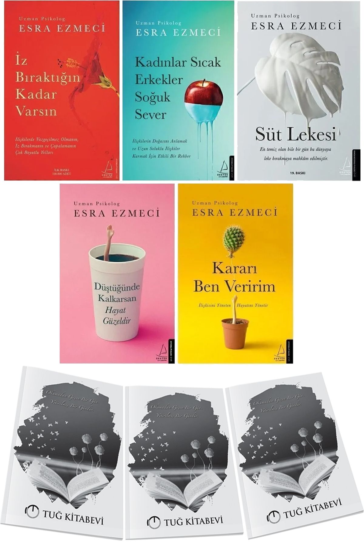 Destek Yayınları Esra Ezmeci Seti 5li Set + Hediyeli
