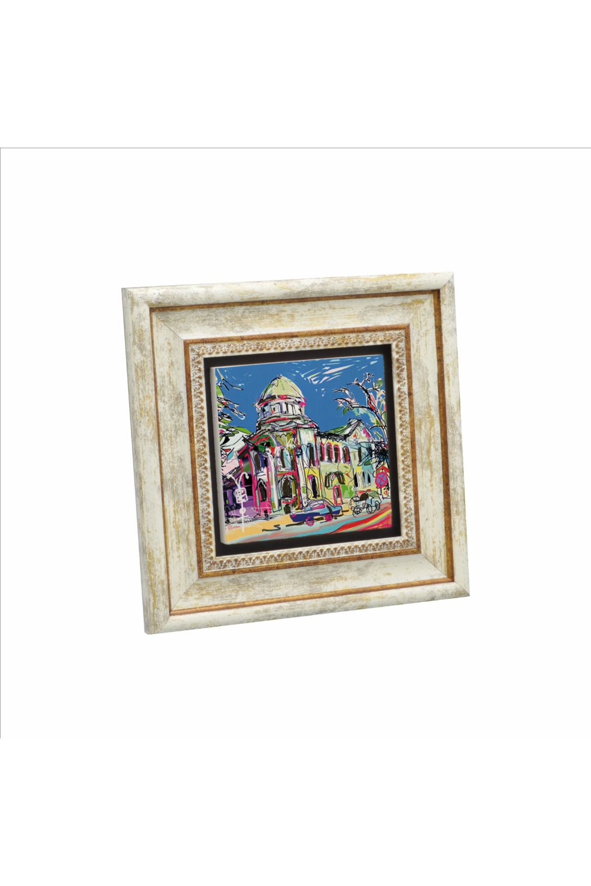 Sadrazam Ukrayna Görseli Baskılı Doğaltaş Tablo (20 X 20 KRG-66)