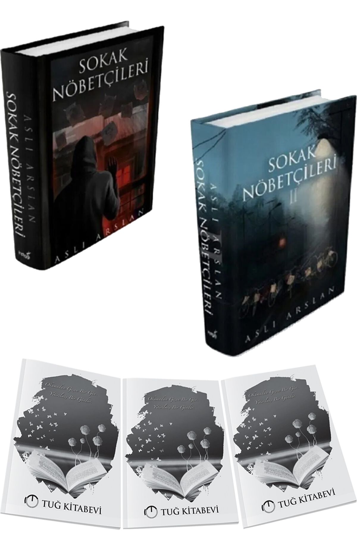 Dokuz Yayınları Aslı Arslan Sokak Nöbetçileri 1 ve Sokak Nöbetçileri 2 Ciltli 2 Kitap Set + Hediyeli