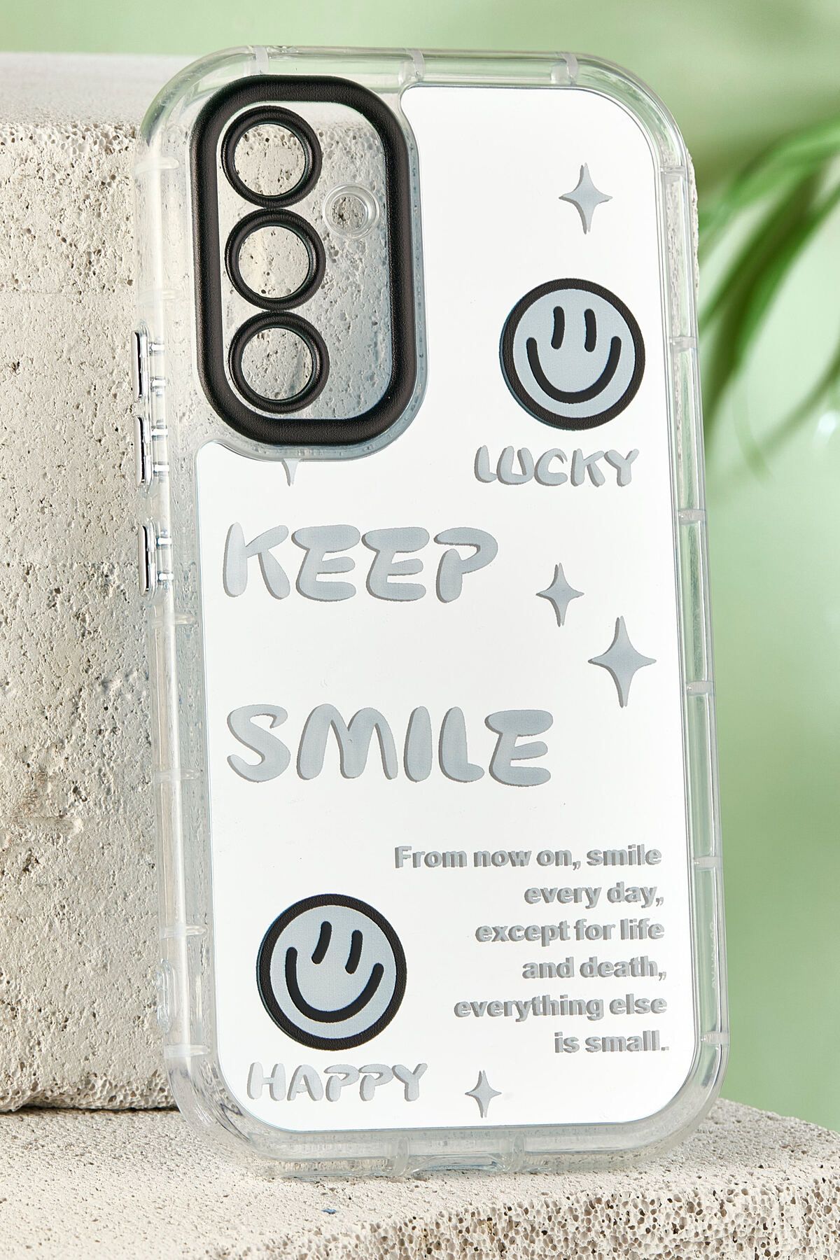 JACK AKSESUAR Samsung Galaxy A54 Uyumlu Kamera Korumalı Aynalı Kenarları Silikon Telefon Kılıfı