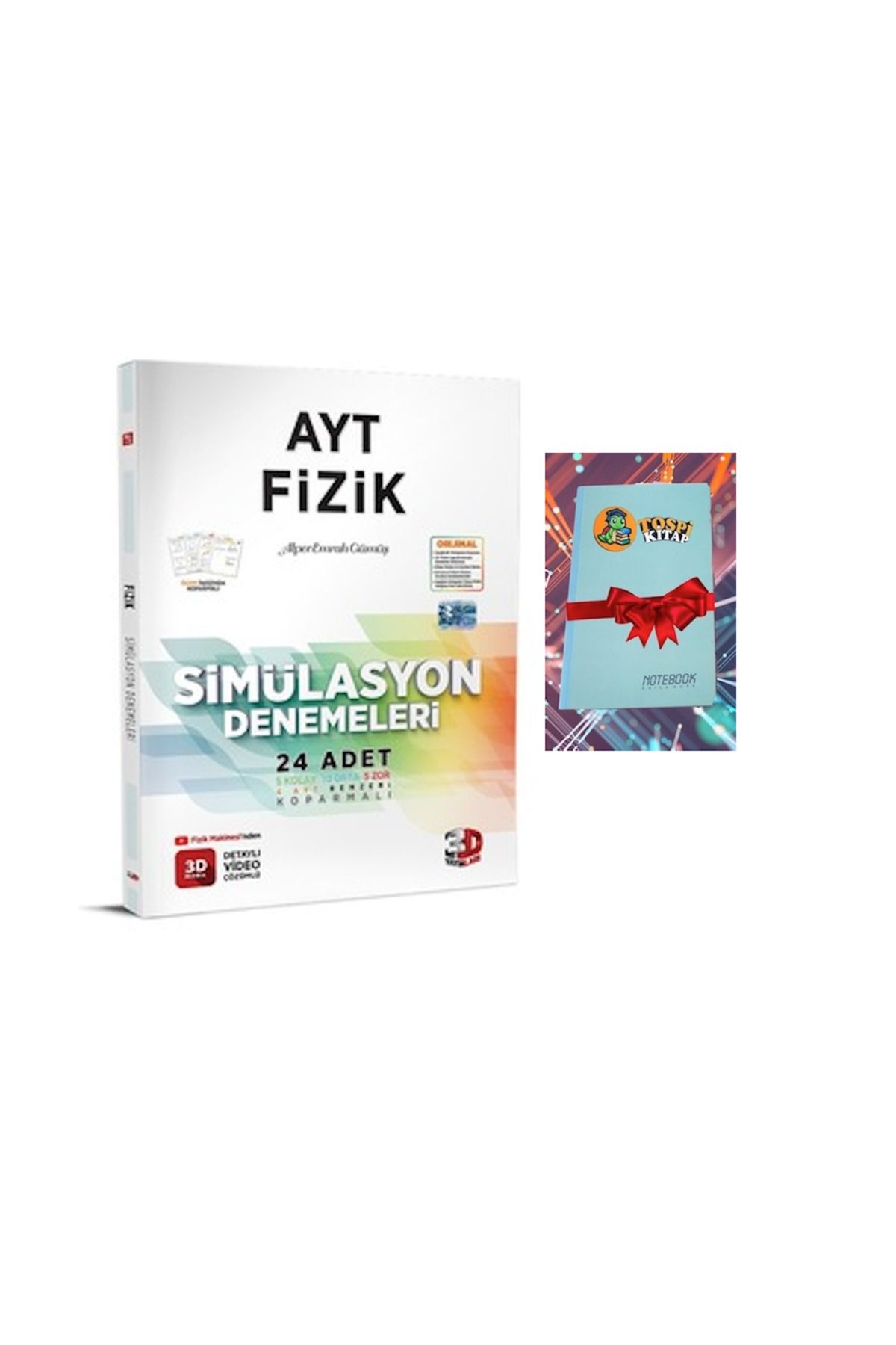 3D Yayınları AYT 3D Simülasyon Fizik Denemeleri ( DEFTER HEDİYE)