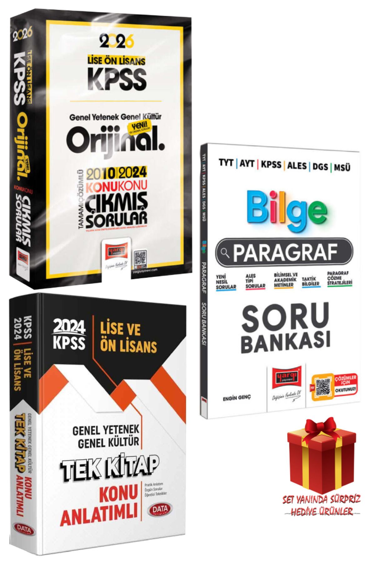 Yargı Yayınları 2026 KPSS Lise-Ön Lisans GYGK Orijinal Çıkmış Sorular 2010-2024+Tek Kitap Konu+Bilge Paragraf Soru B