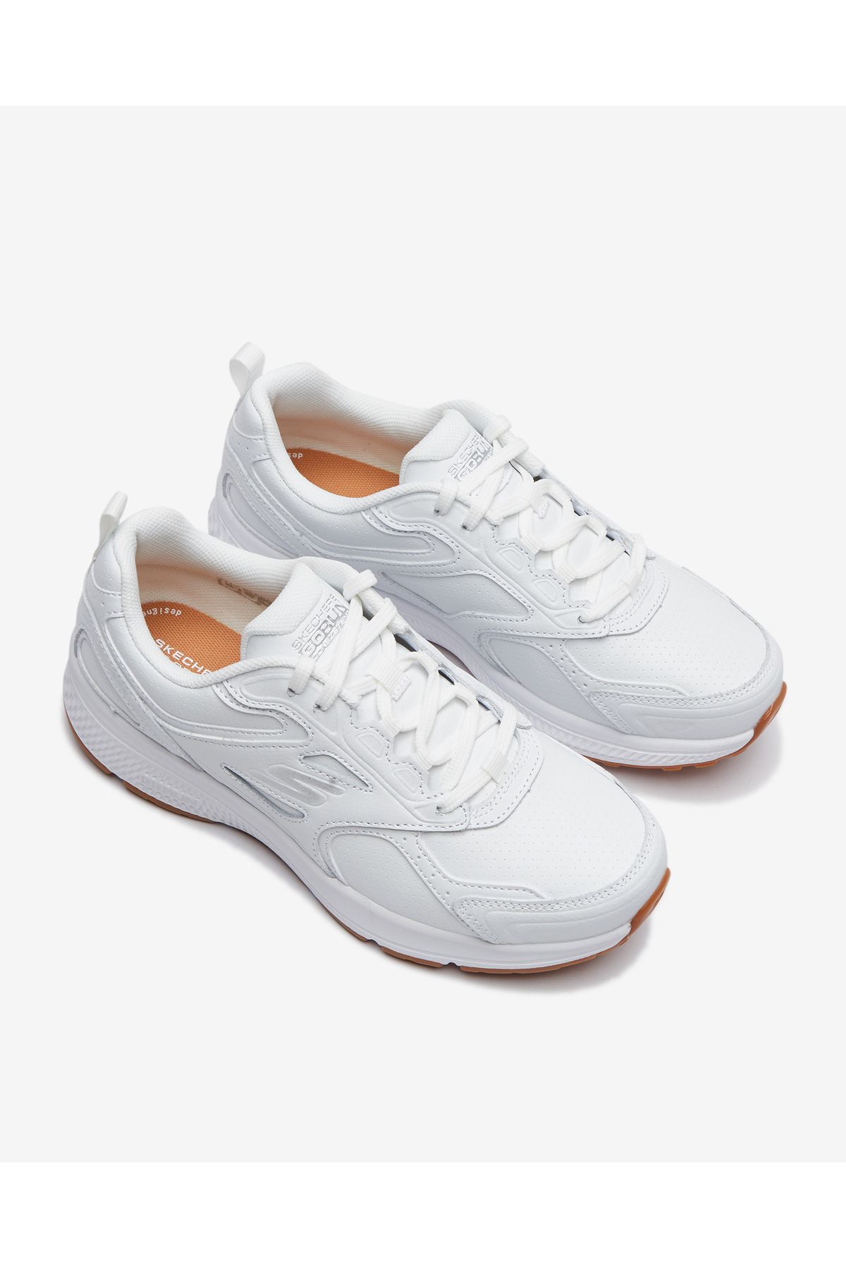 SKECHERS-Go Run Consistent - Broad Spectrum Damskie Białe Buty Do Biegania 128274 Wht 7