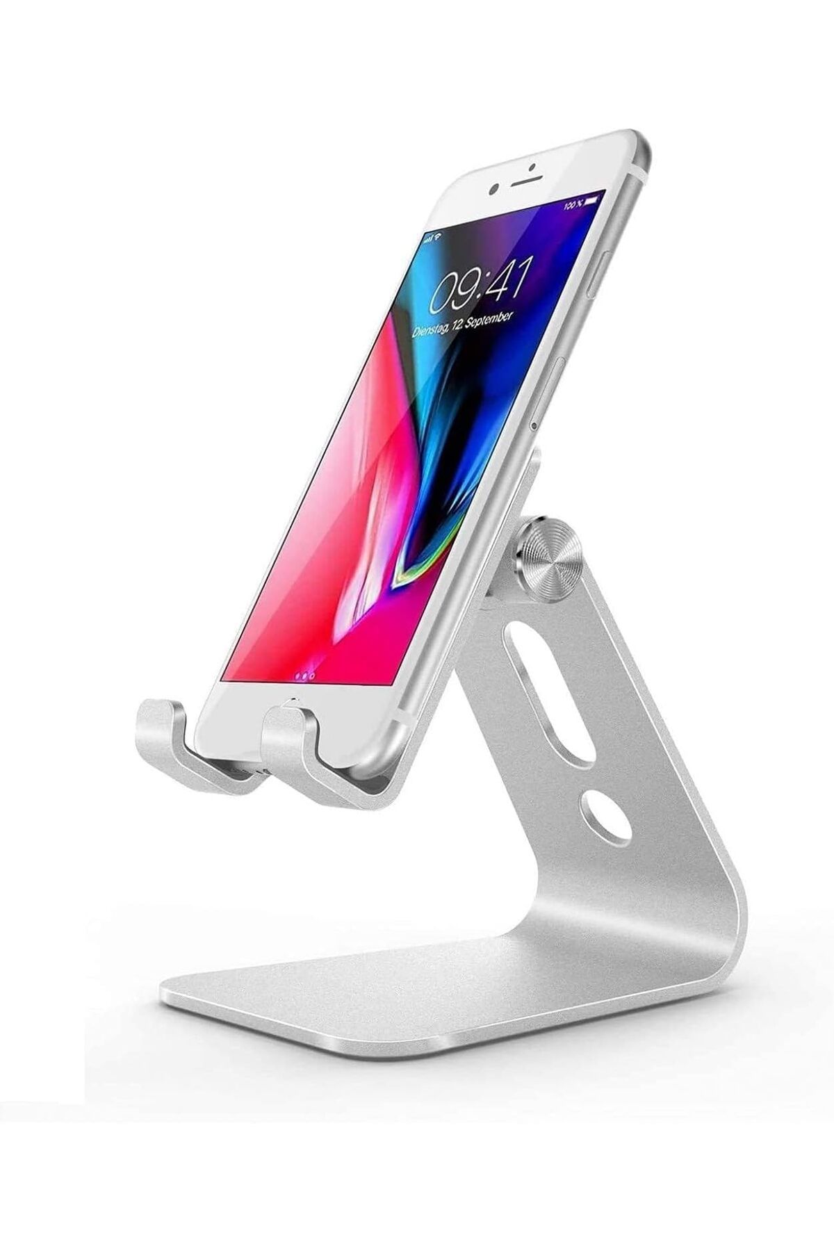 ÇAĞUR Dark HT-50 Alüminyum Telefon Standı Tutucu Aşağı Yukarı Hareketli iPhone ile Uyumlu Galaxy Xi