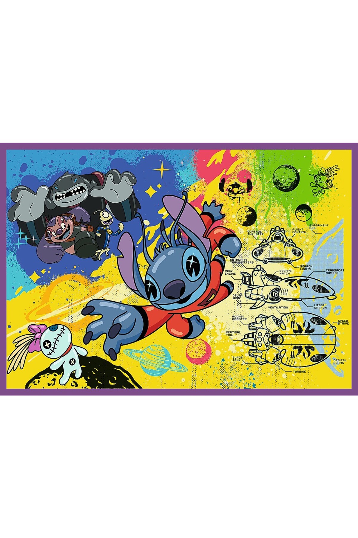 Trefl-Puzzle 4x250 Disney The Amazing Stitch 5