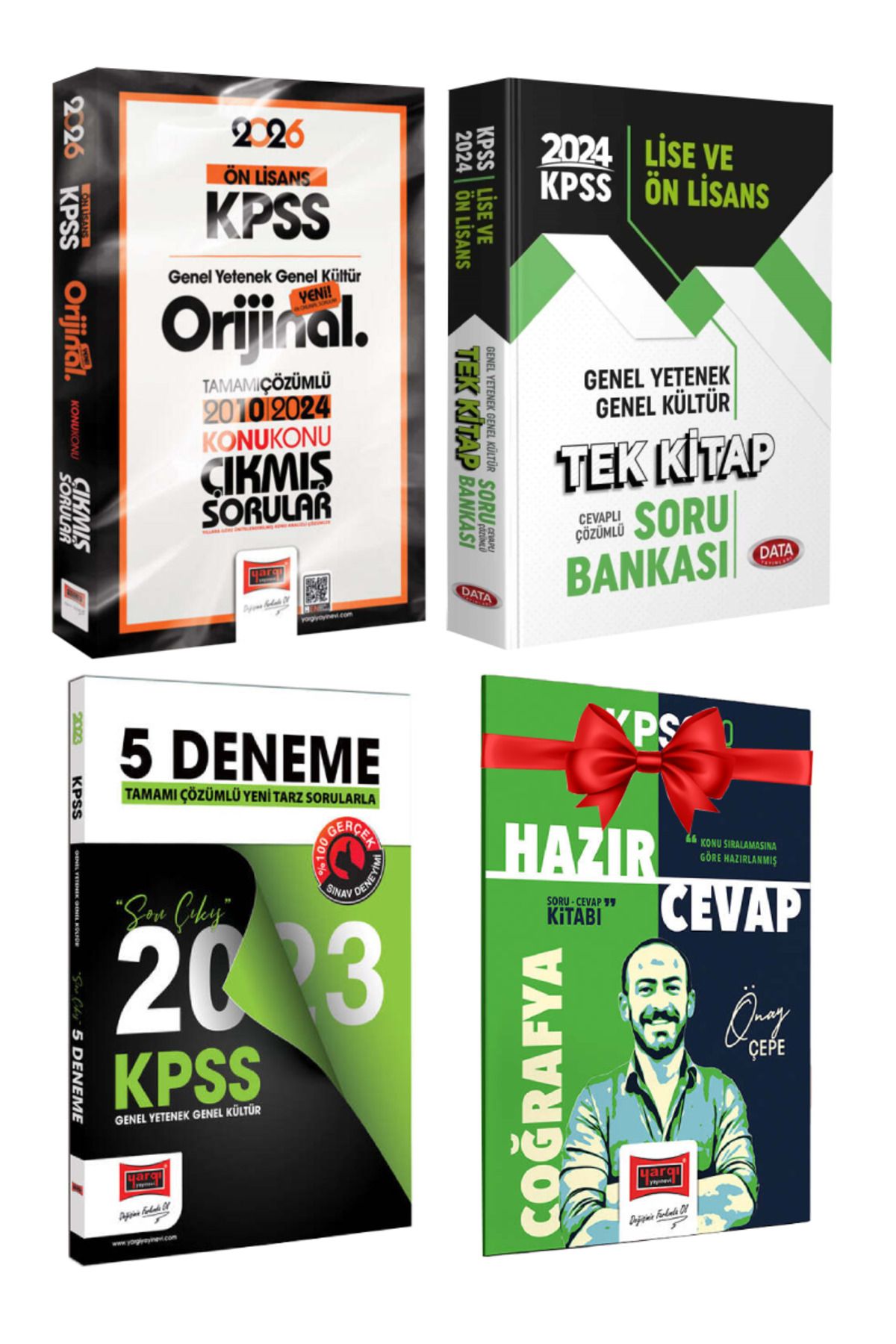 Yargı Yayınları 2026 KPSS Ön Lisans Orijinal 2010-2024 Konu Konu Çıkmış Sorular+ Tek Kitap Soru Bankası+ Deneme