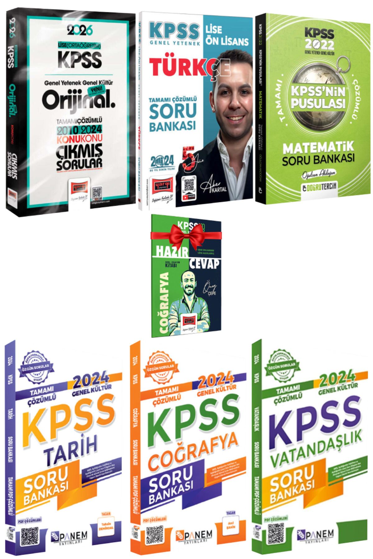 Yargı Yayınları 2026 KPSS Lise Orijinal 2010-2024 Konu Konu Çıkmış Sorular+ Panem- Doğru Tercih Soru Bankası+ Hediye