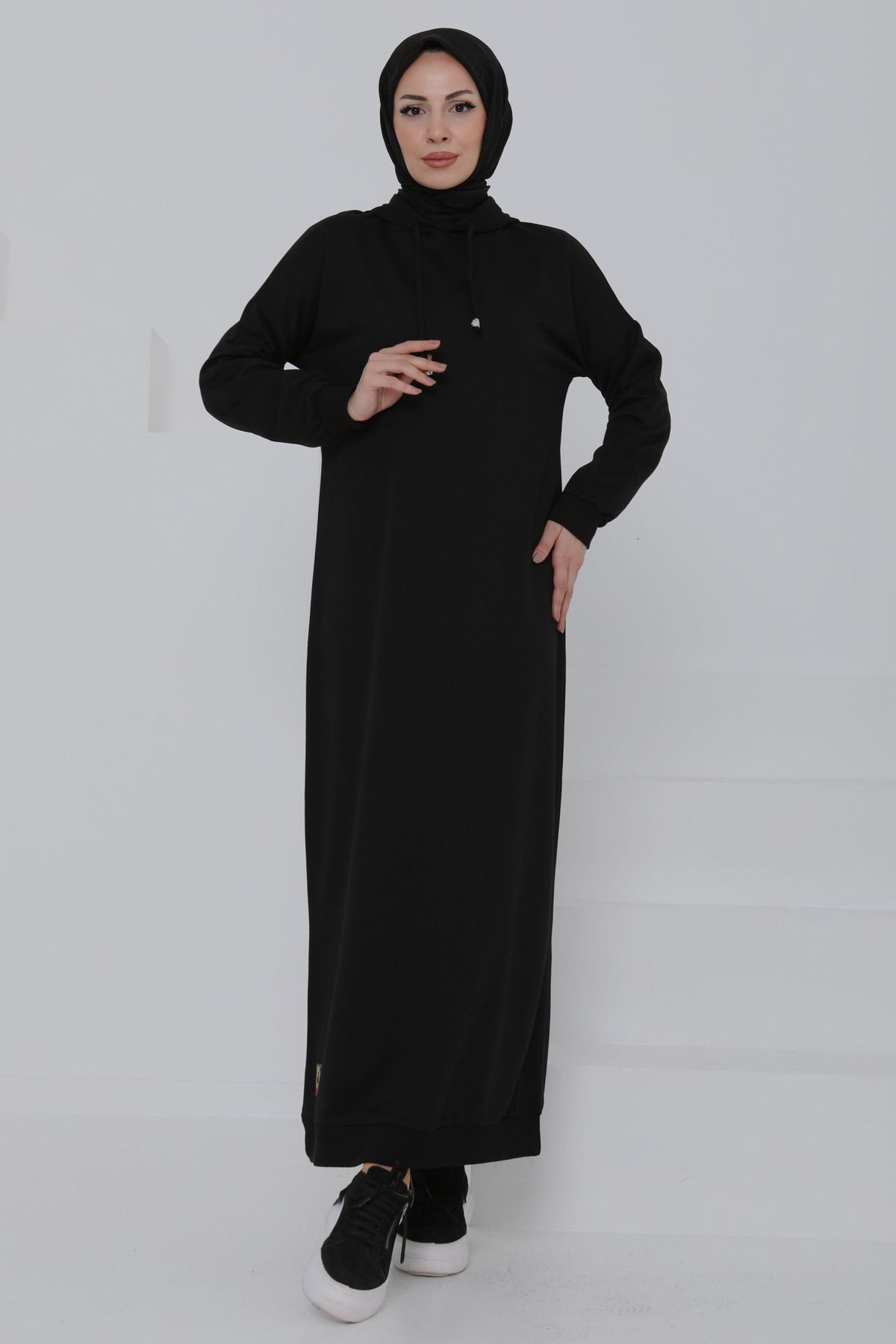 TOFİSA Armalı Elbise Siyah - 27049