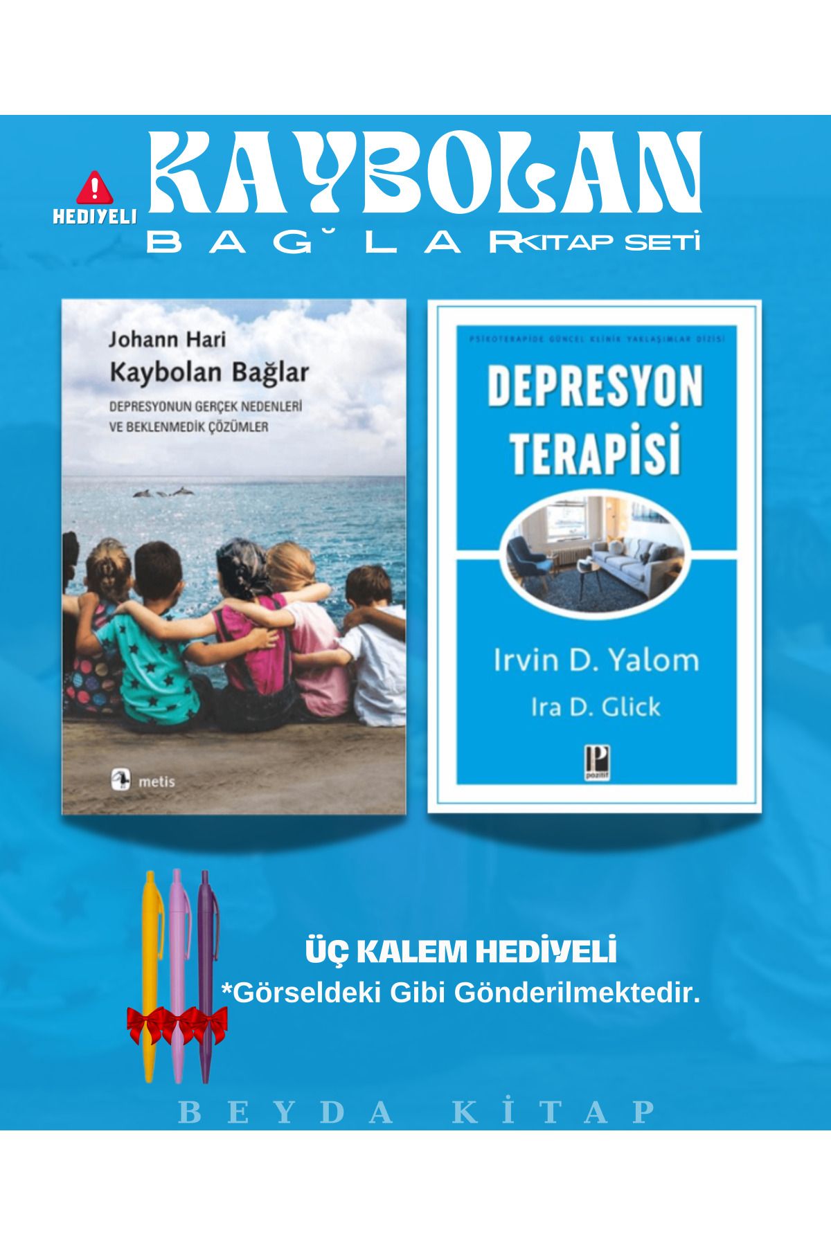 Metis Yayınları Kaybolan Bağlar - Terapisi - Üç Kalem Hediyeli - Kitap Seti
