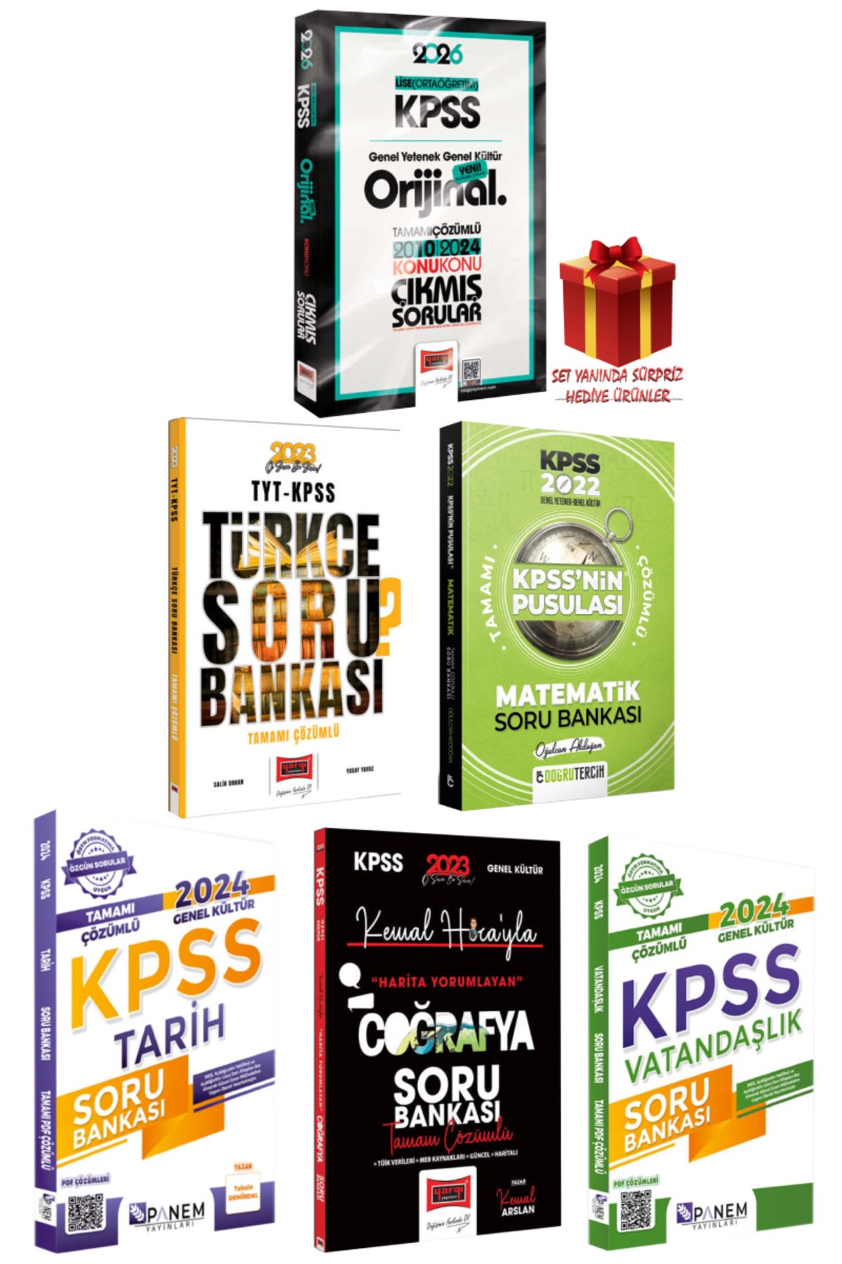 Yargı Yayınları 2026 KPSS Lise (Ortaöğretim) GYGK Orijinal Çıkmış Sorular 2010-2024+Tüm Dersler Soru Bankası