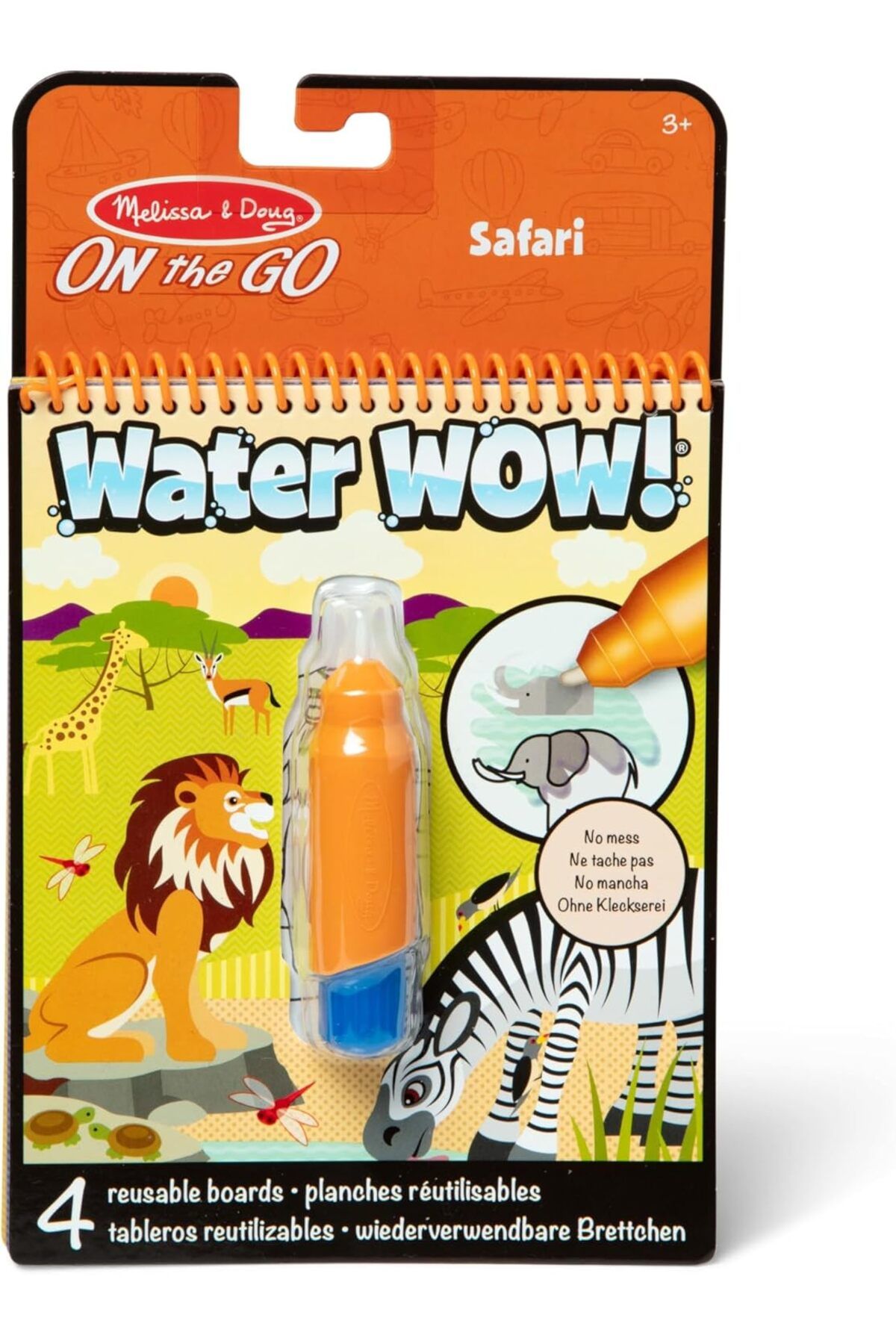 ÇAĞUR Dark & Doug Water Wow Su Ile Boyama Kitabı, Safari (19441) Yenii 1099594