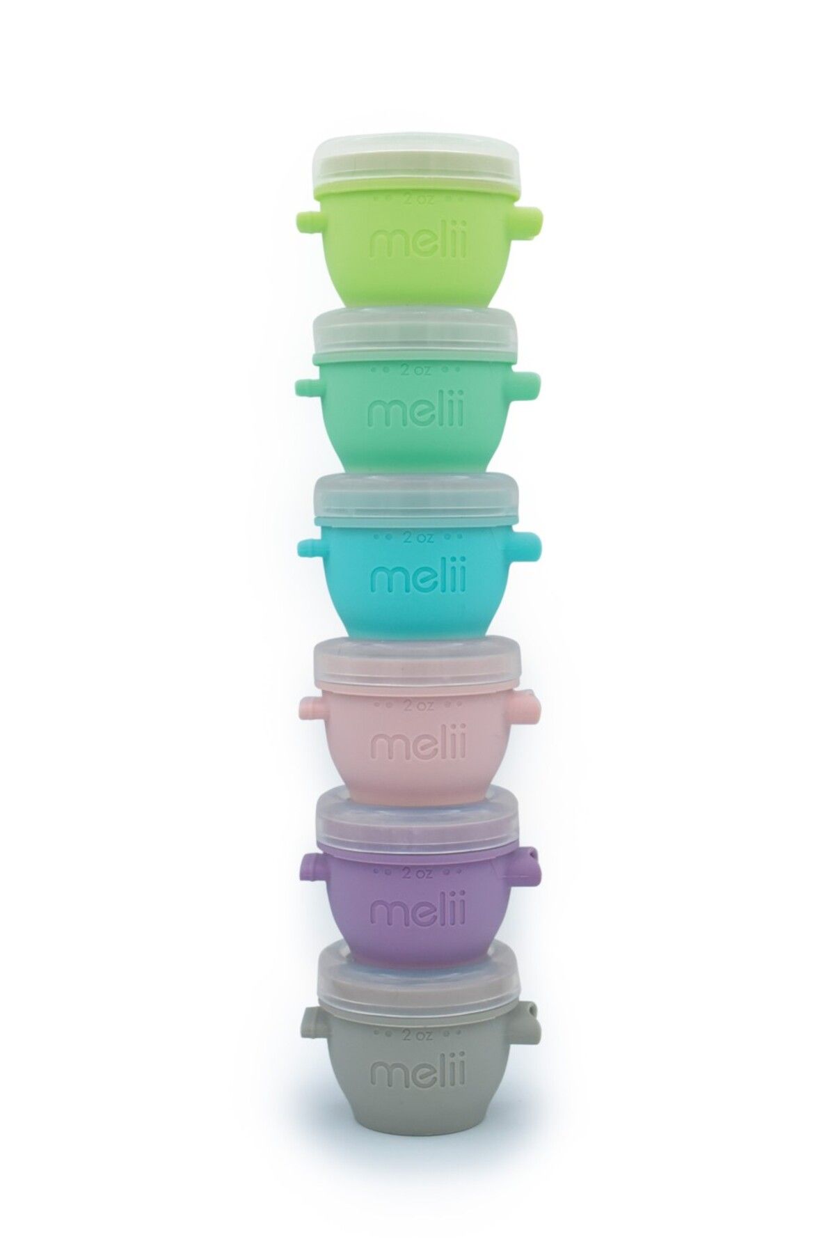 Melii-Set 6 Recipiente Silicon Snap&Go, Melii, 59 Ml 2