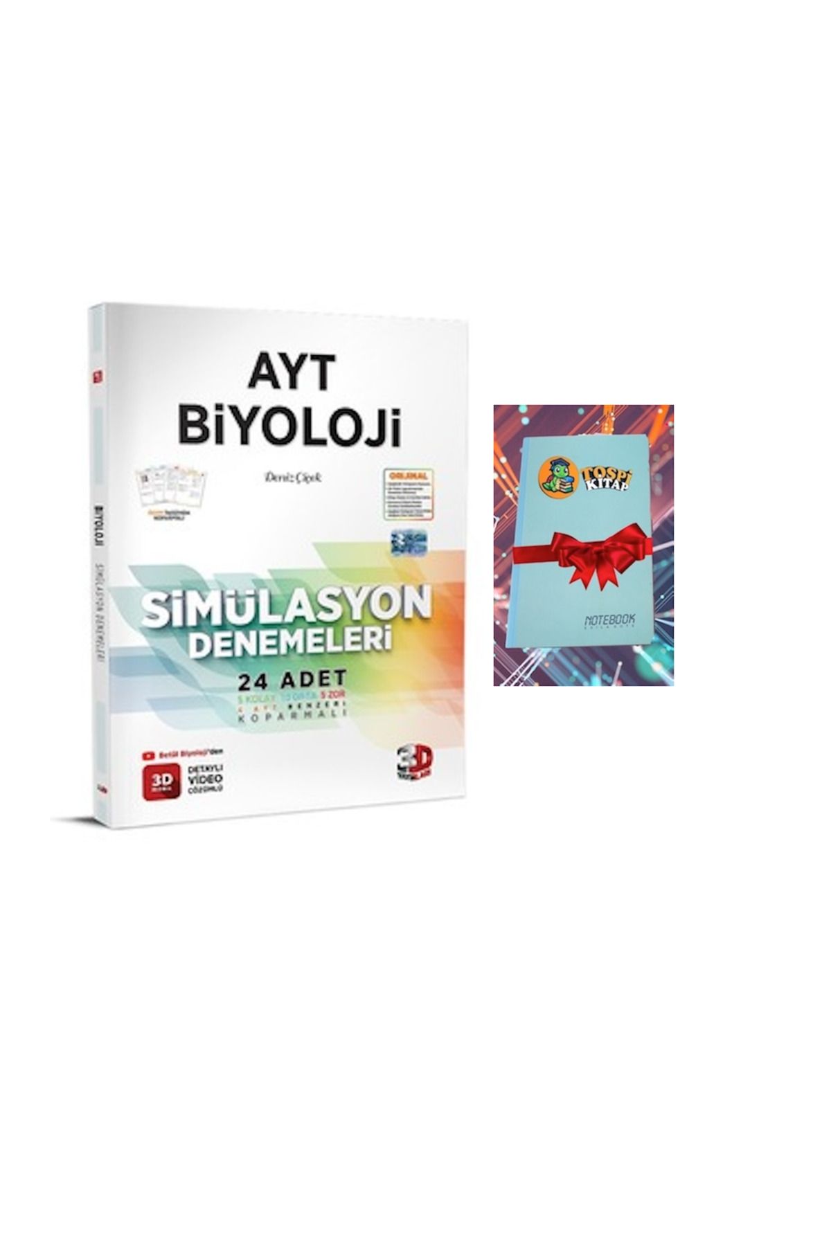3D Yayınları AYT 3D Simülasyon BİYOLOJİ Denemeleri ( DEFTER HEDİYE)