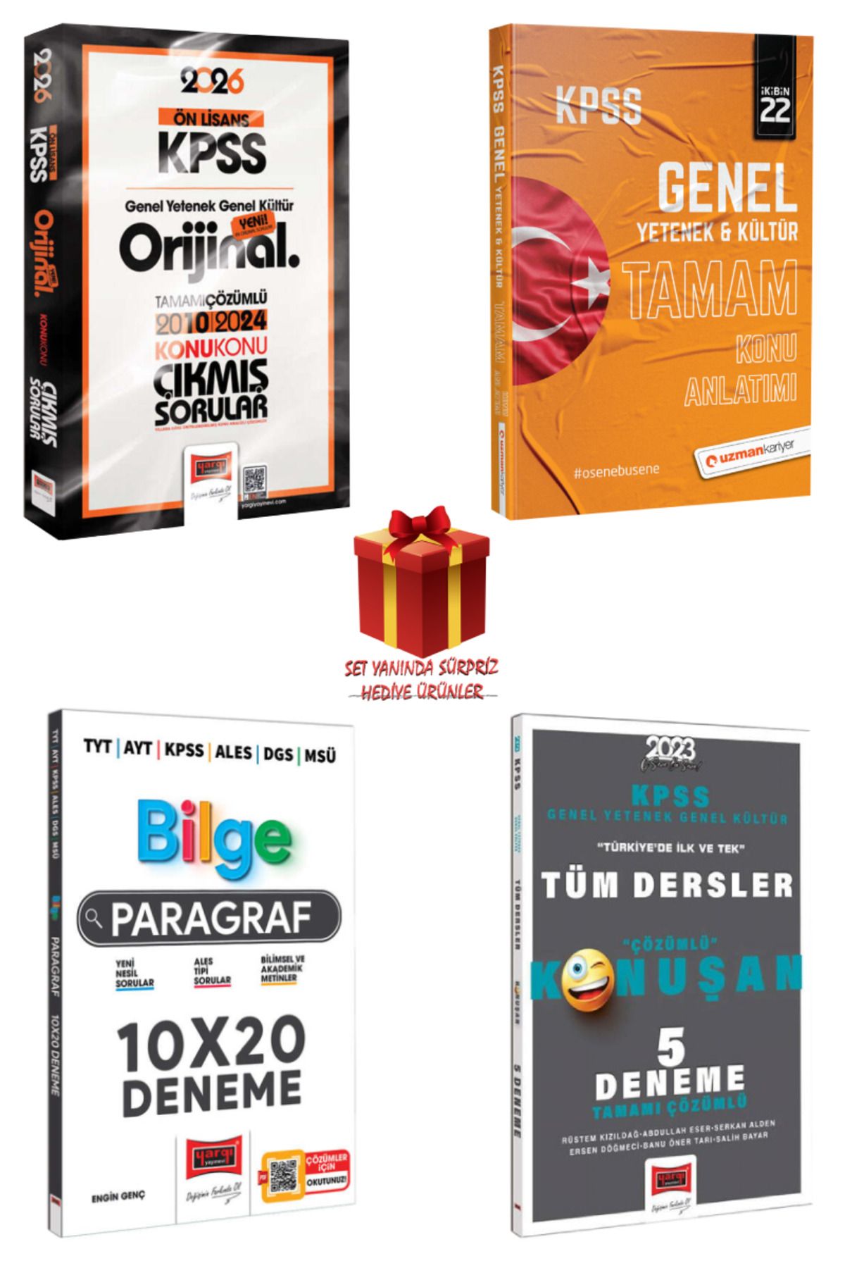 Yargı Yayınları 2026 KPSS Ön Lisans Orijinal 2010-2024 Konu Konu Çıkmış Sorular+ Konu Anlatımlı+ Tüm Dersler Deneme