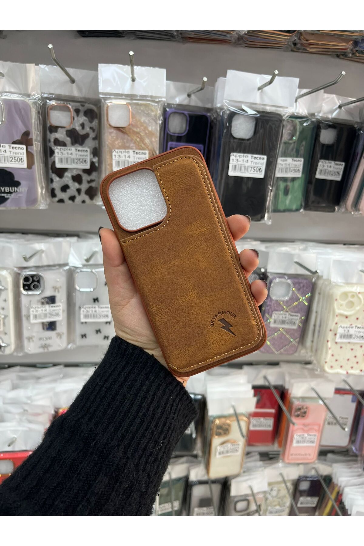 TECNOTREND Apple iPhone 14 pro max cüzdanlı deri silikon kılıf