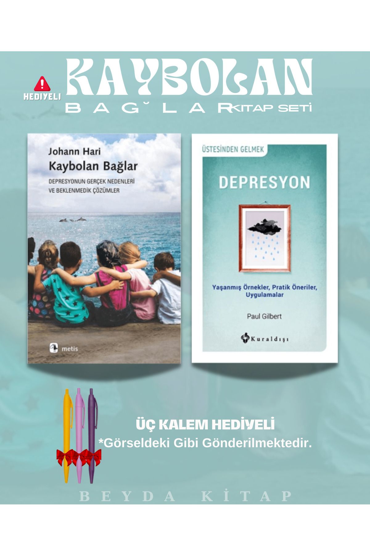 Metis Yayınları Kaybolan Bağlar - Üstesinden Gelmek - Üç Kalem Hediyeli - Kitap Seti