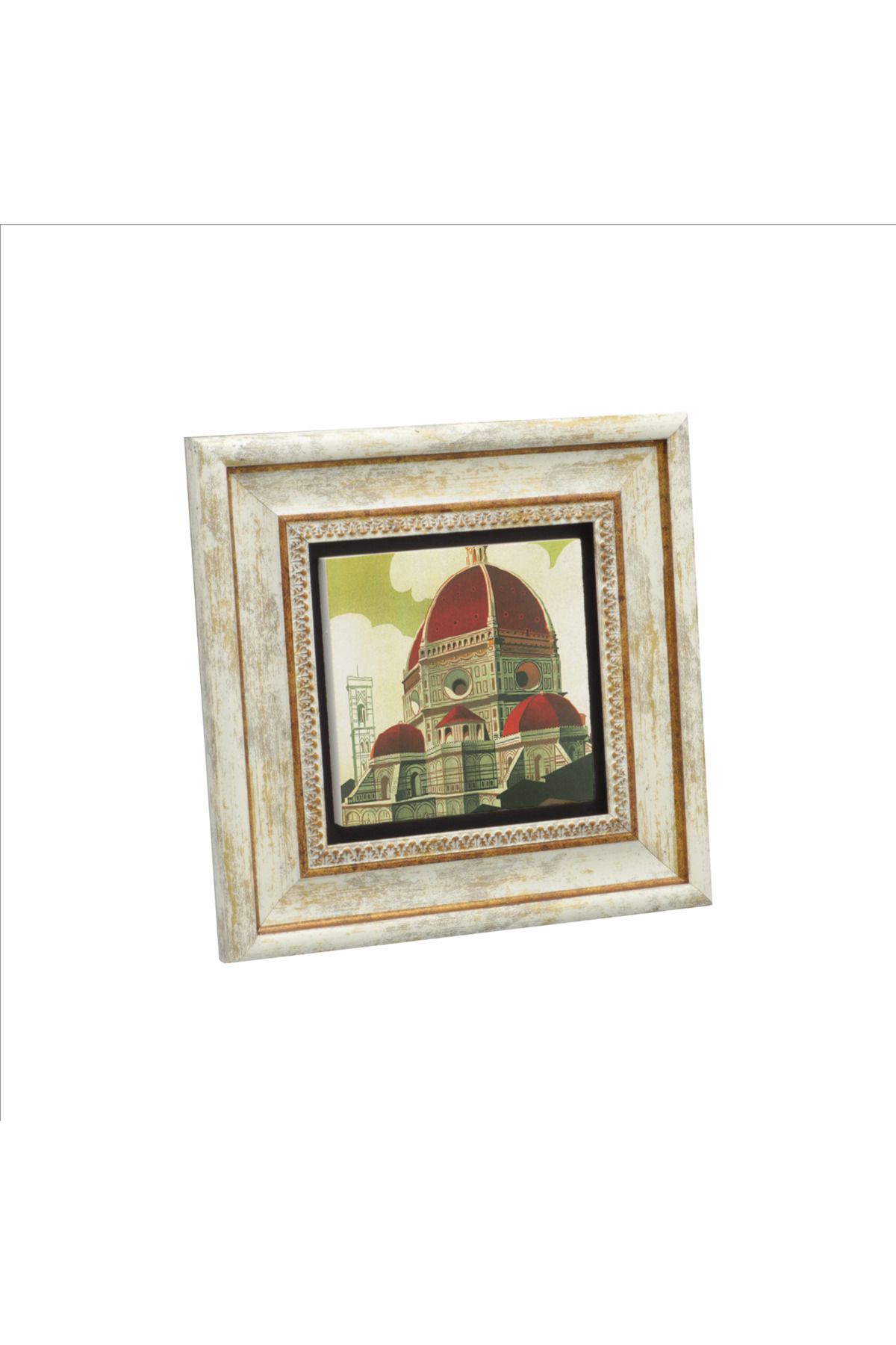 Sadrazam İtalya Görseli Baskılı Doğaltaş Tablo (20 X 20 KRG-58)