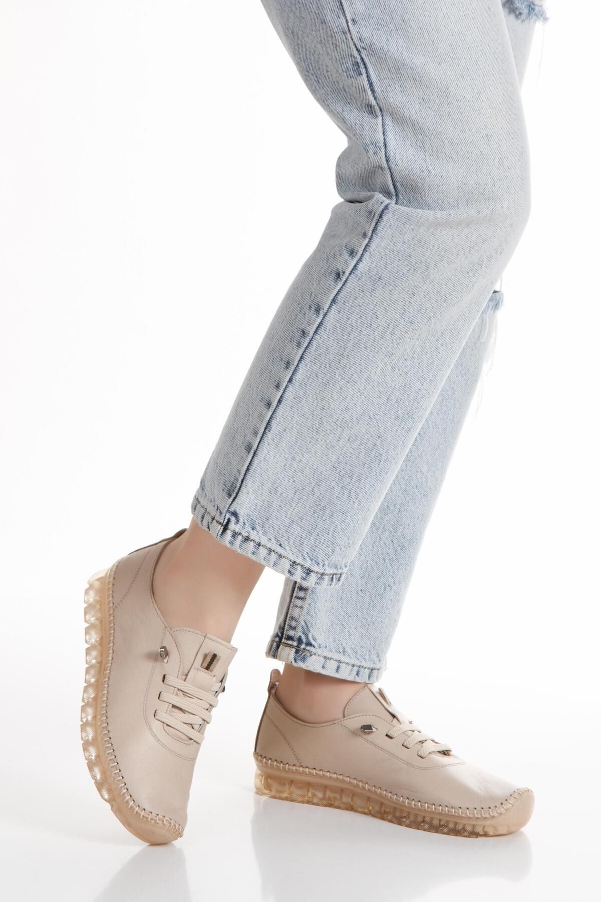 Windy Shoes Kadın Yeni Sezon Hakiki Deri Günlük Ayakkabı